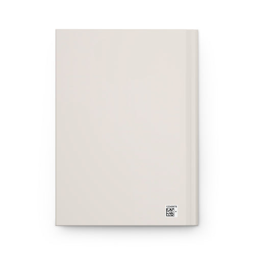 Abstract Neutral Hardcover Notebook – Minimalist Pattern Notebook for Daily Notes & Journaling