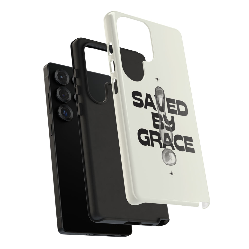 Saved By Grace Tough Phone Case — Christian Faith iPhone Cover