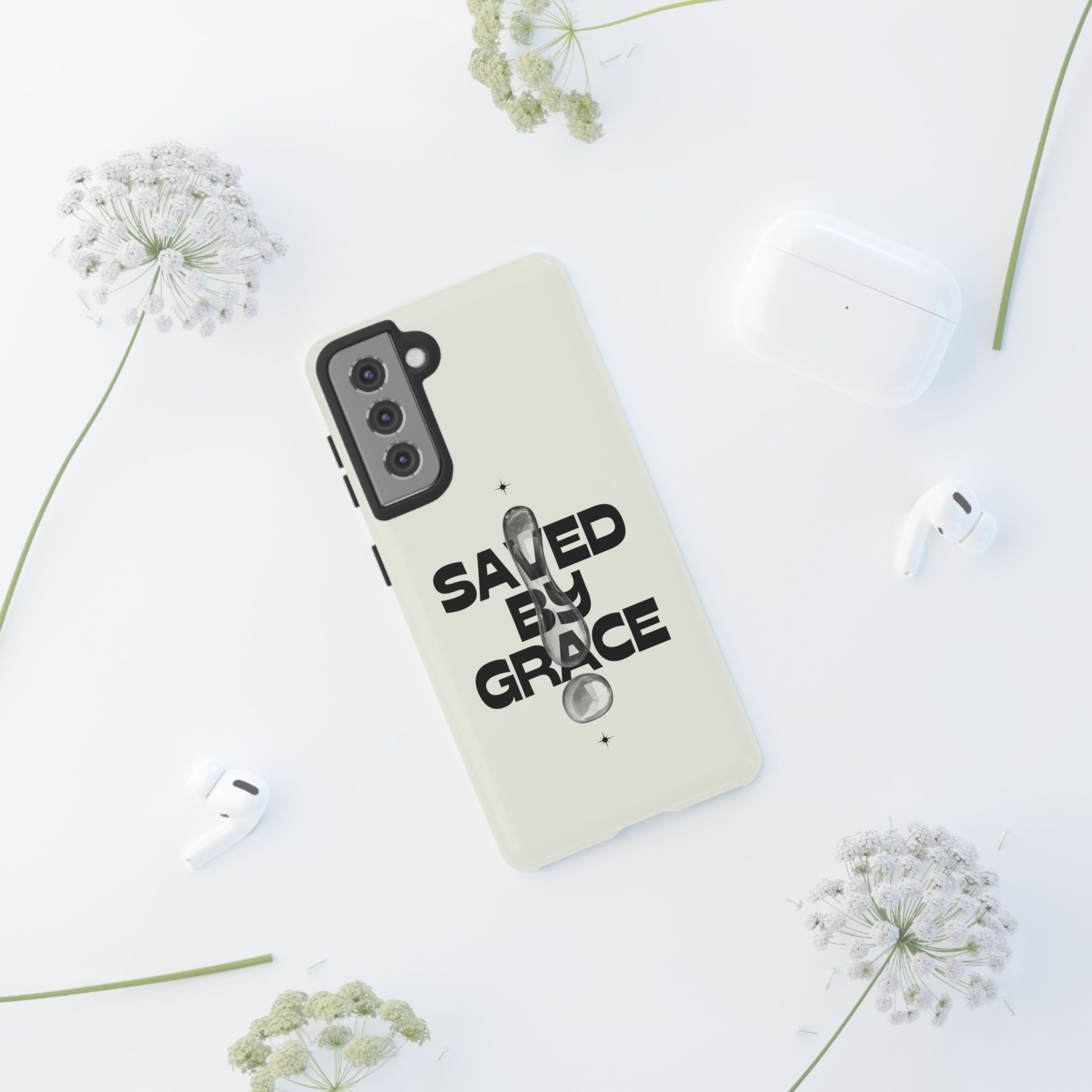 Saved By Grace Tough Phone Case — Christian Faith iPhone Cover