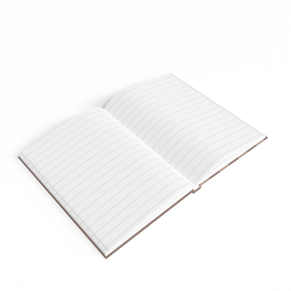 Brown Checker Hardcover Journal — Ruled Lined Notebook for Daily Notes & Planning