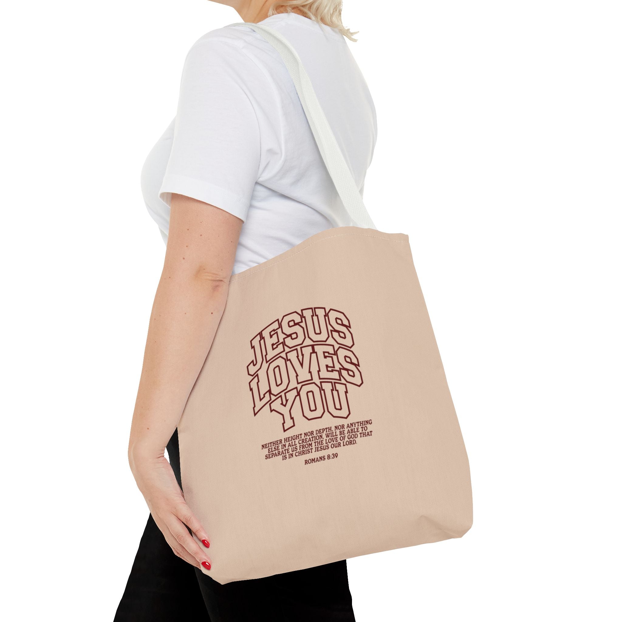 Jesus Loves You Canvas Tote Bag