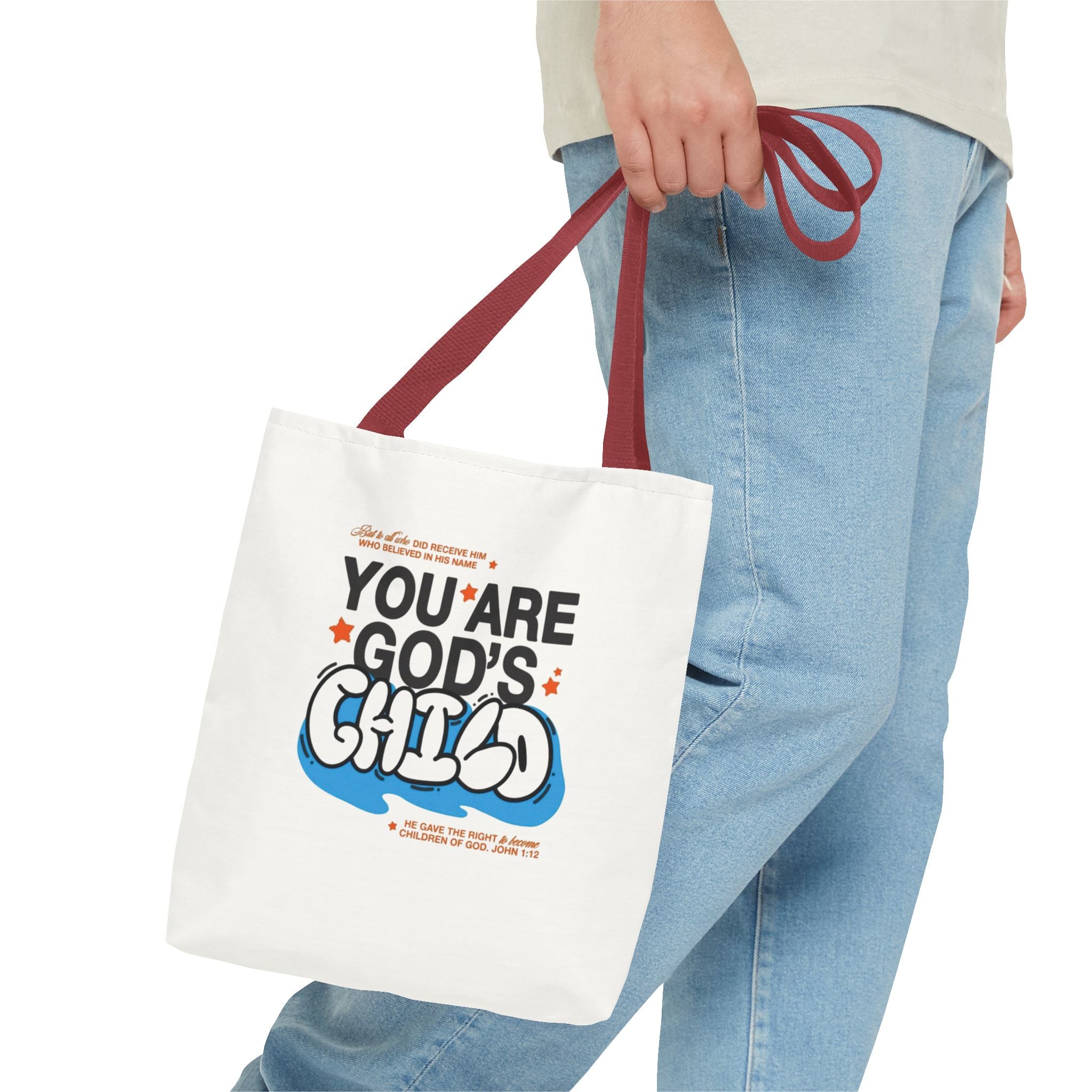 Inspirational "You Are God's Child" Tote Bag