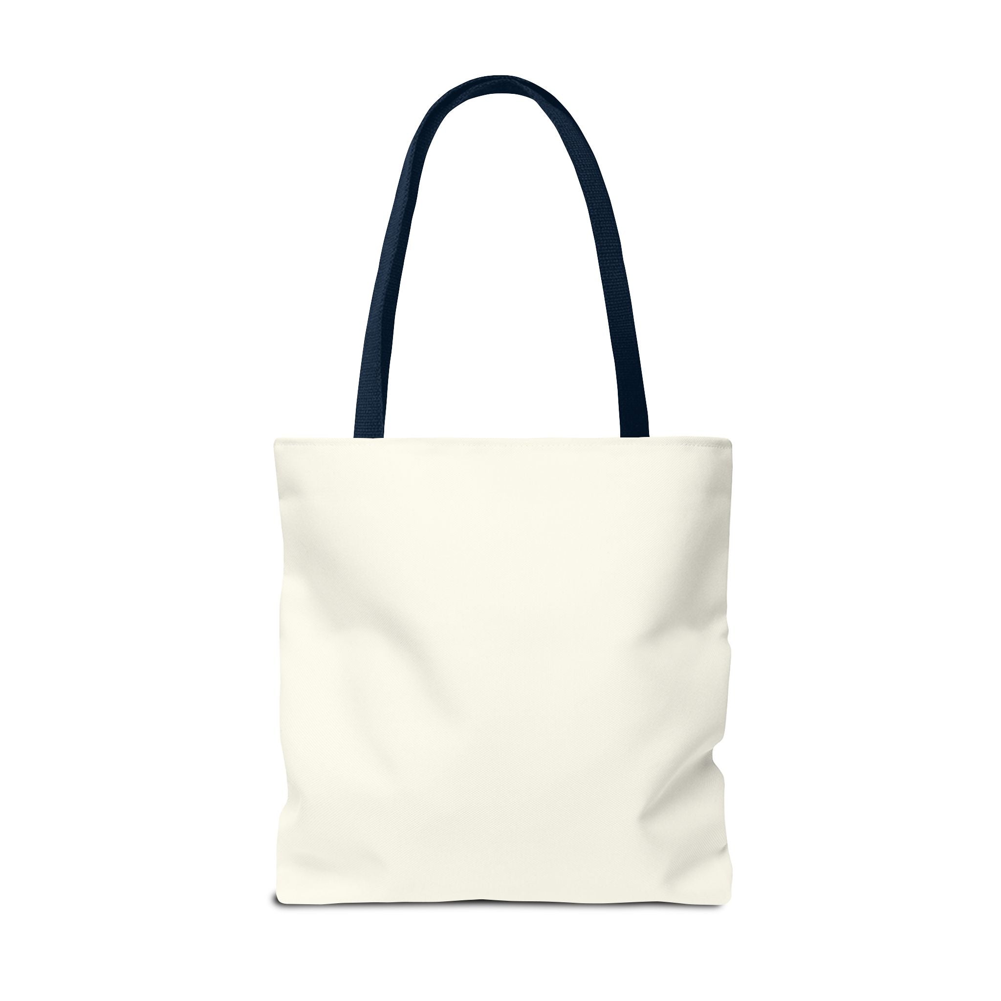 Heaven Music Tote Bag - Retro Blue Graphic All-Over Print