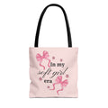 Tote Bag — "In My Soft Girl Era" Pink All-Over Print