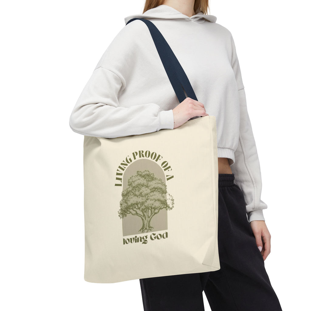 Living Proof Of A Loving God Tote Bag