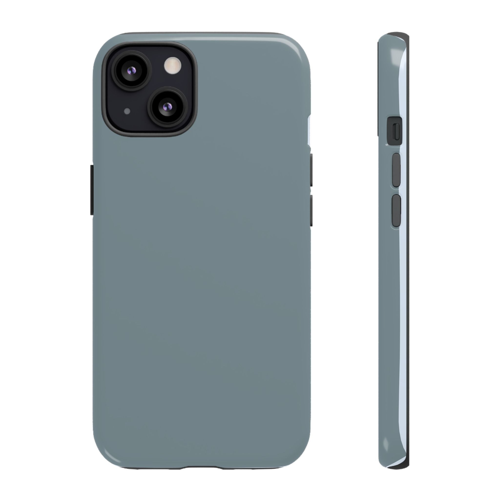 Tough iPhone Case - Blue/Grey Color