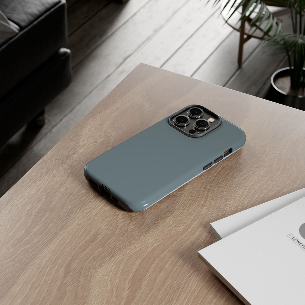 Tough iPhone Case - Blue/Grey Color