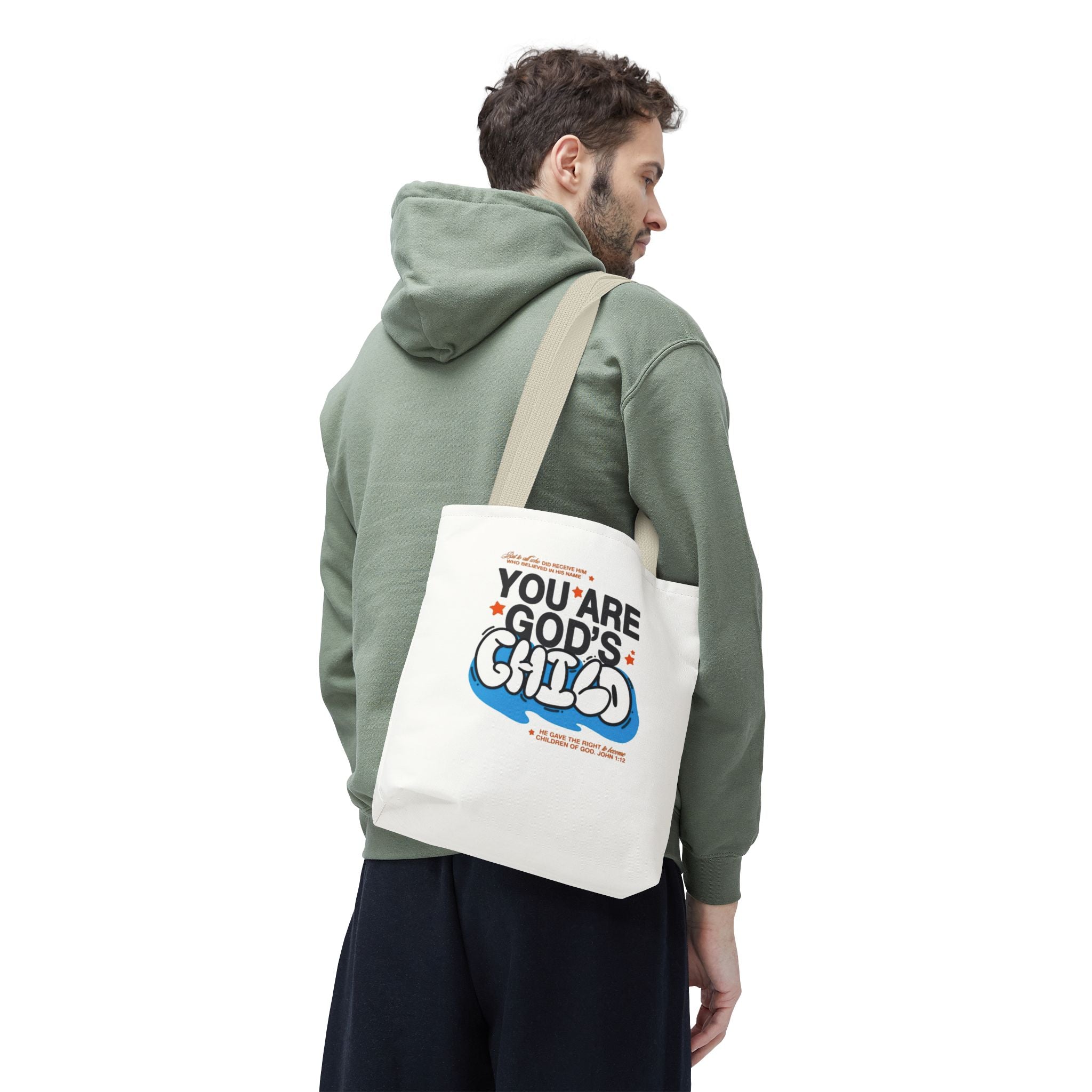 Inspirational "You Are God's Child" Tote Bag