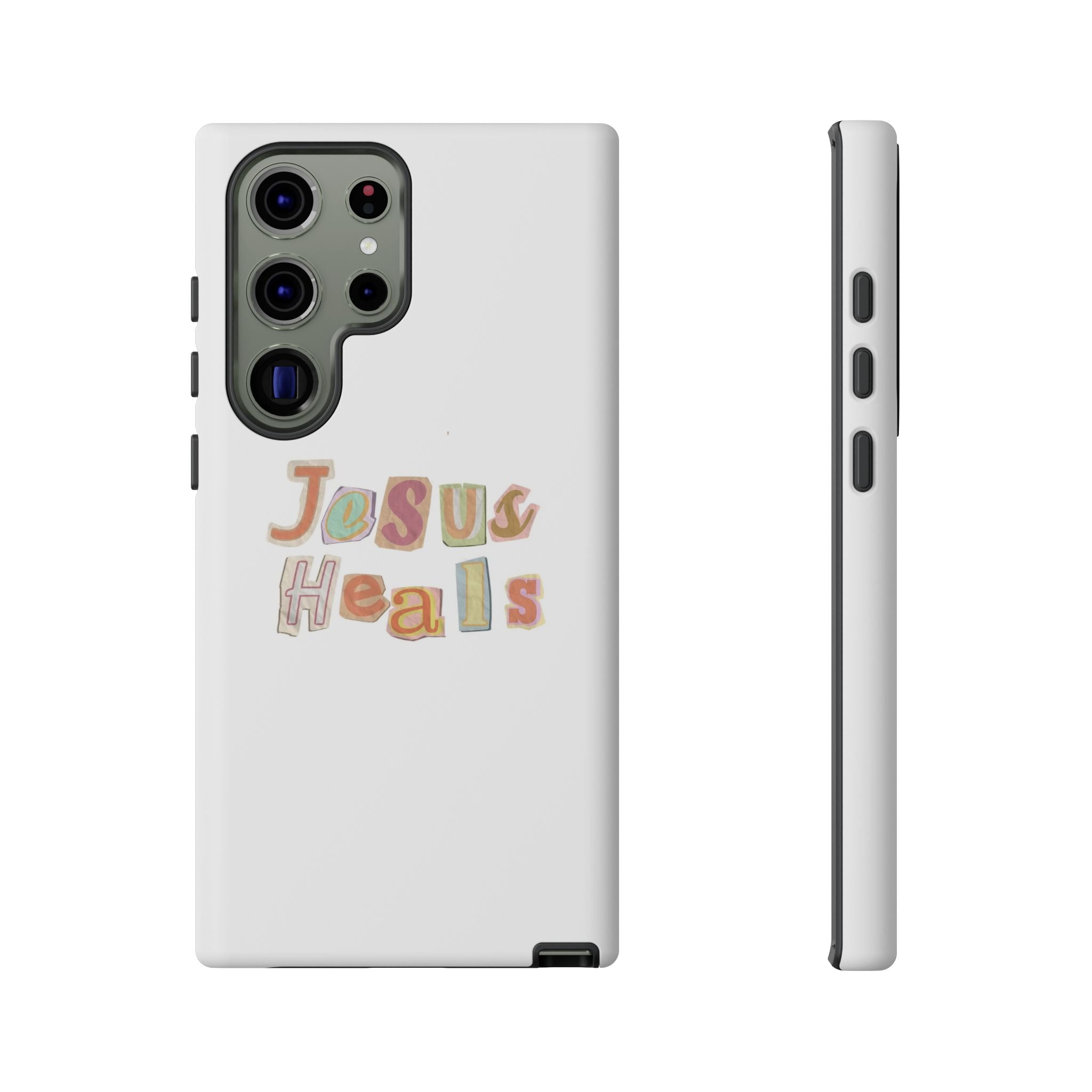 Jesus Heals Phone Case — Christian Faith Inspirational Tough Case