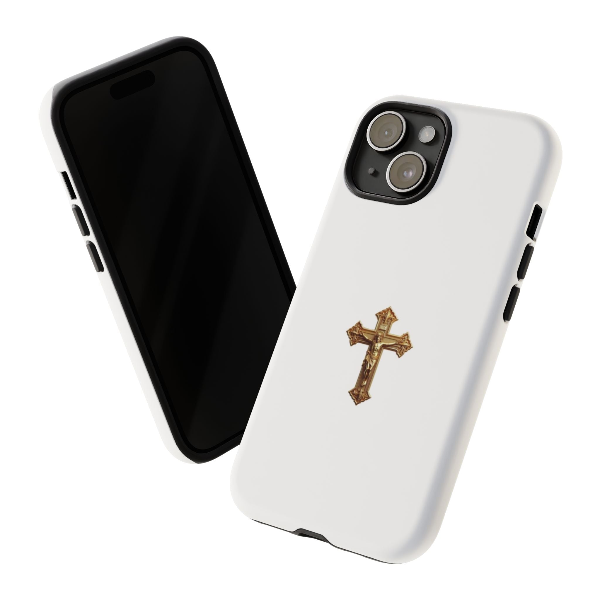 Gold Cross Tough Phone Case | Protective Cover