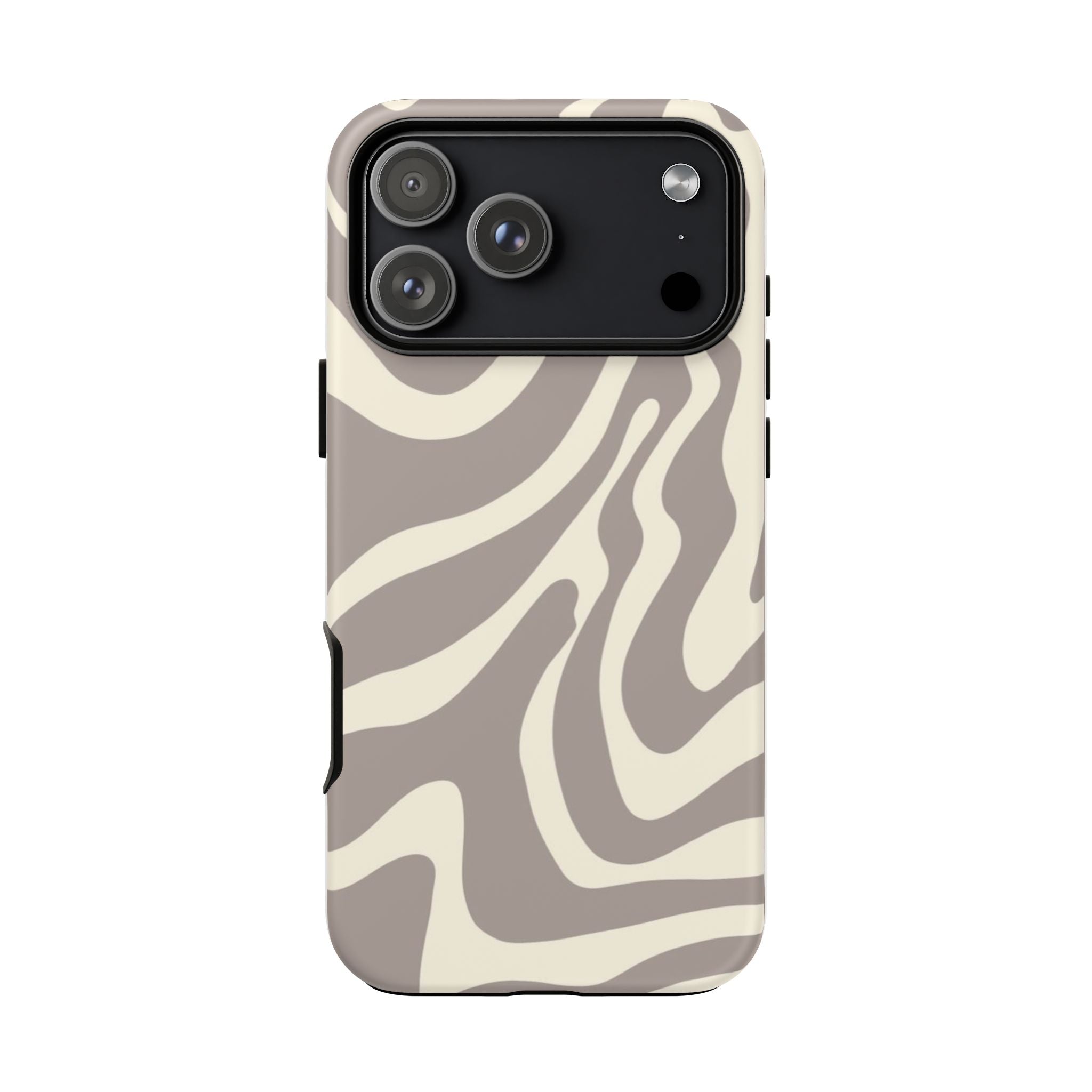 Neutral Zebra Print Tough iPhone Case
