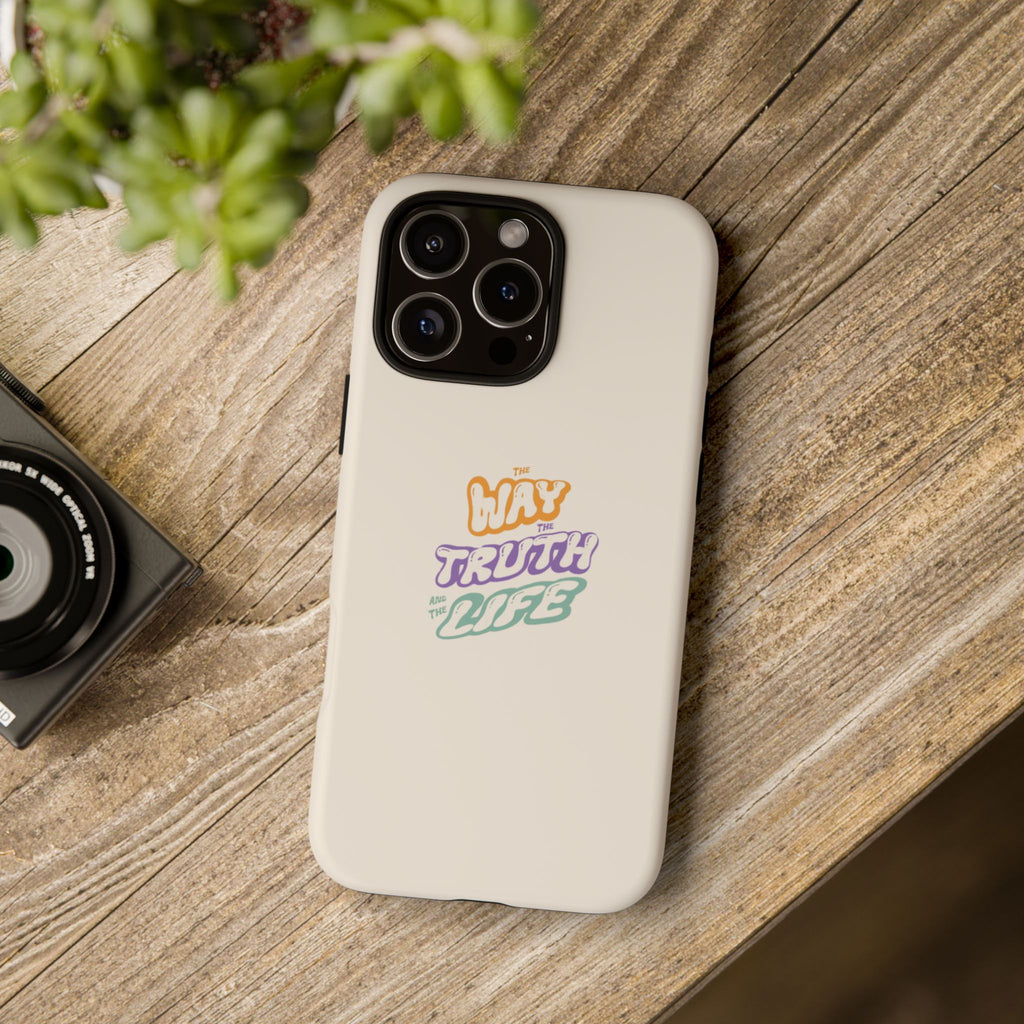 'Way,Truth,Life' Pastel Graphic Protective Tough Case