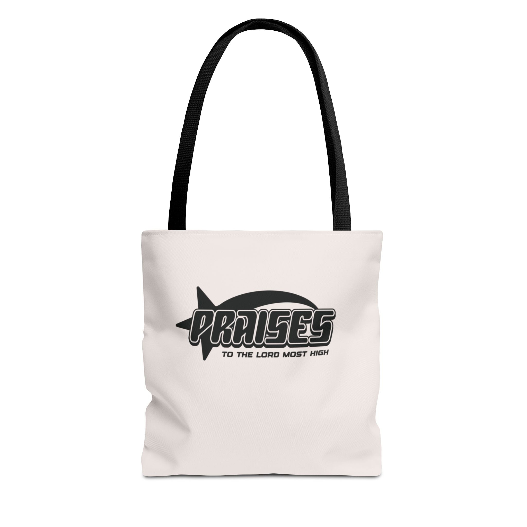 Praise Tote Bag — 'Praises to the Lord' Scripture Canvas Tote