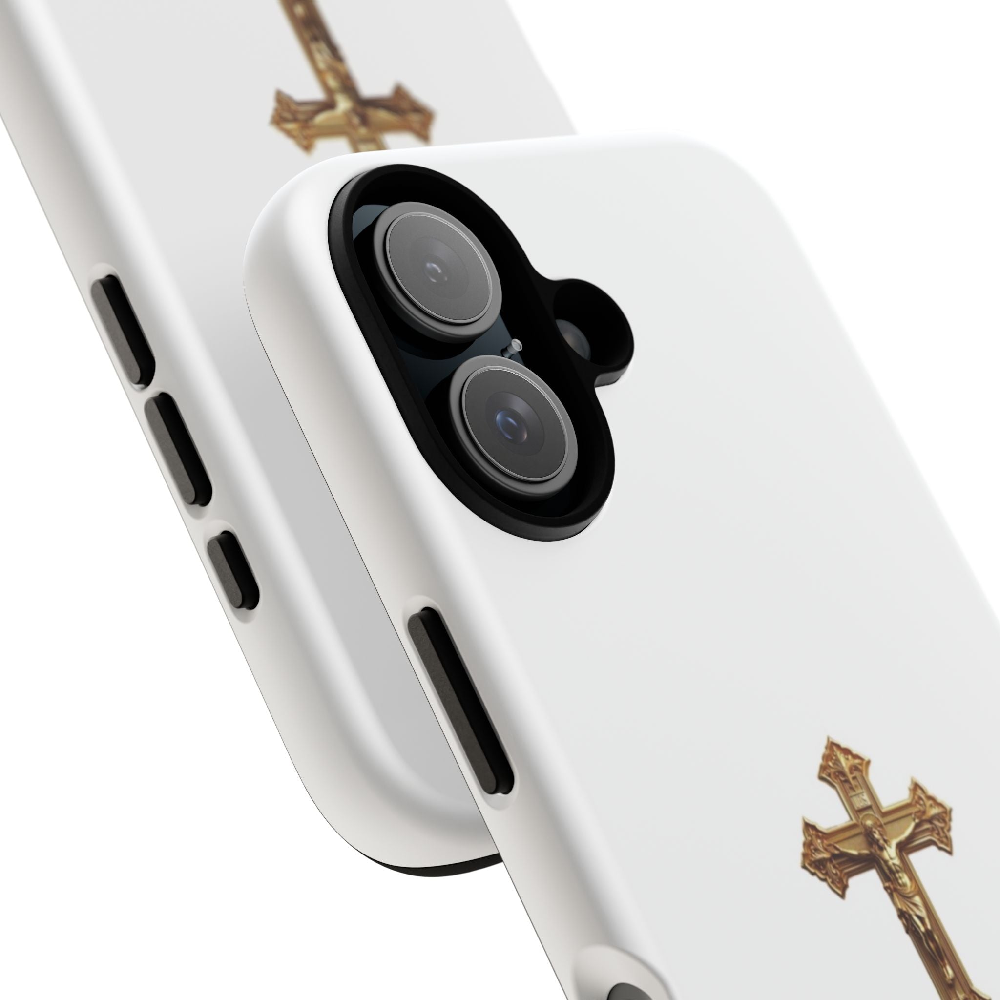 Gold Cross Tough Phone Case | Protective Cover