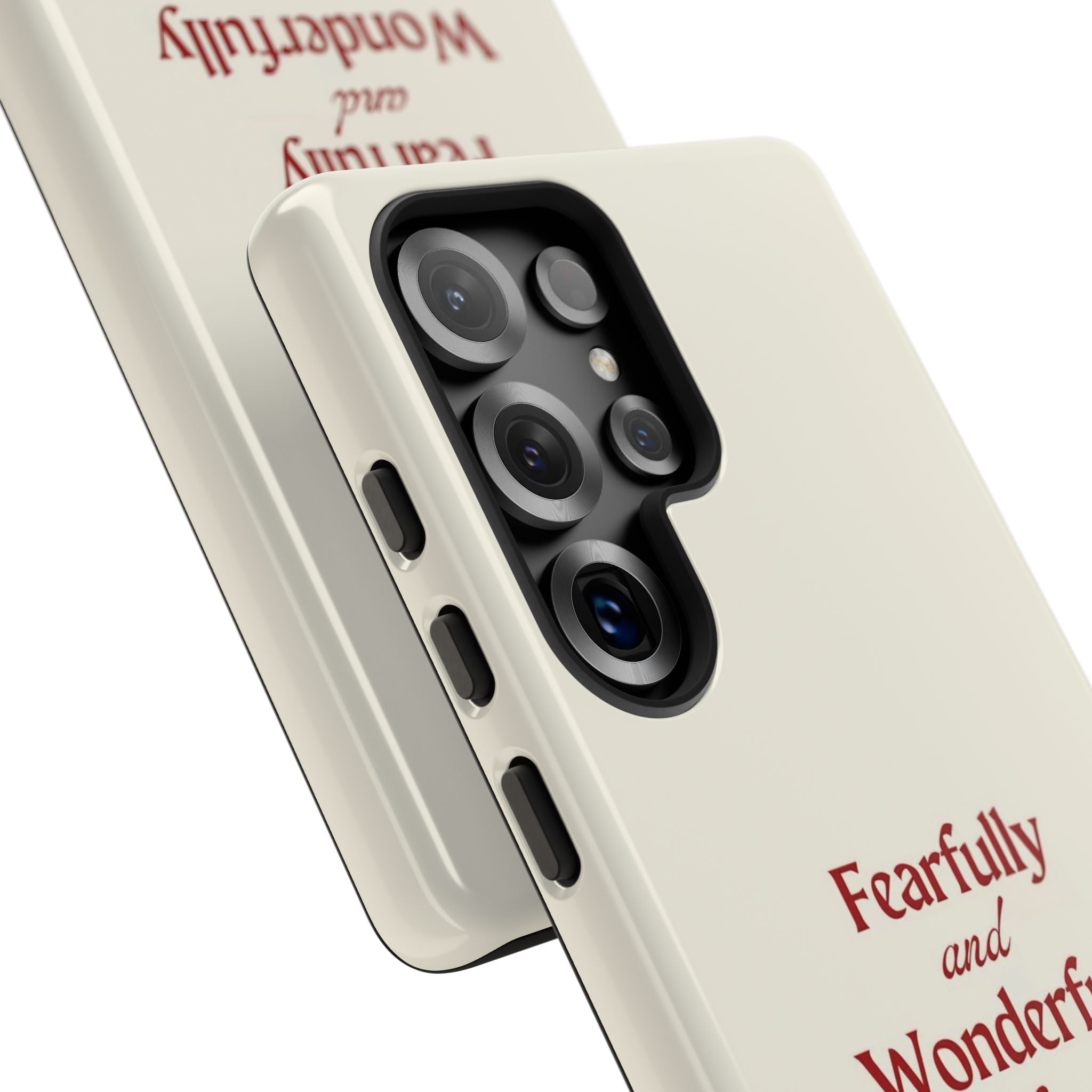 Tough Phone Case — "Fearfully and Wonderfully Made" Christian Scripture Protective Case