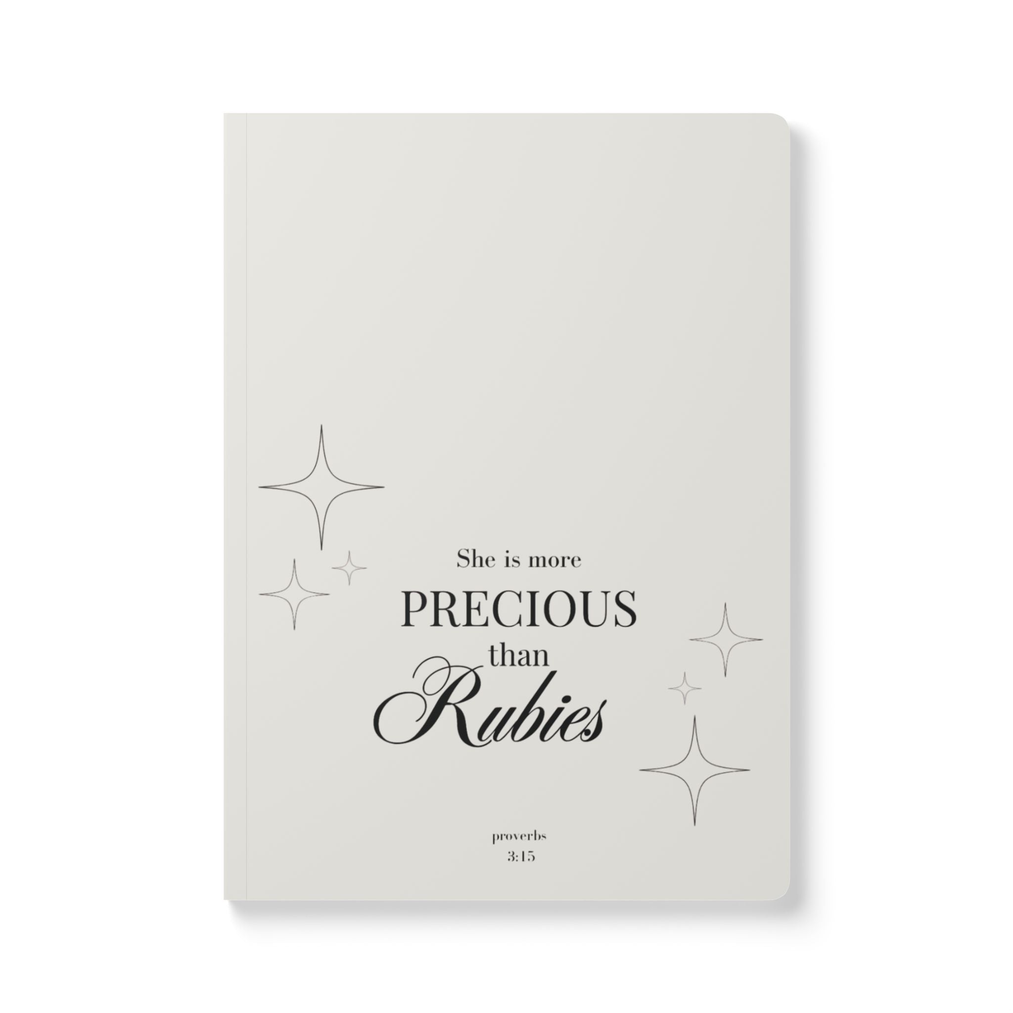 "She is More Precious Than Rubies" - Softcover Journal