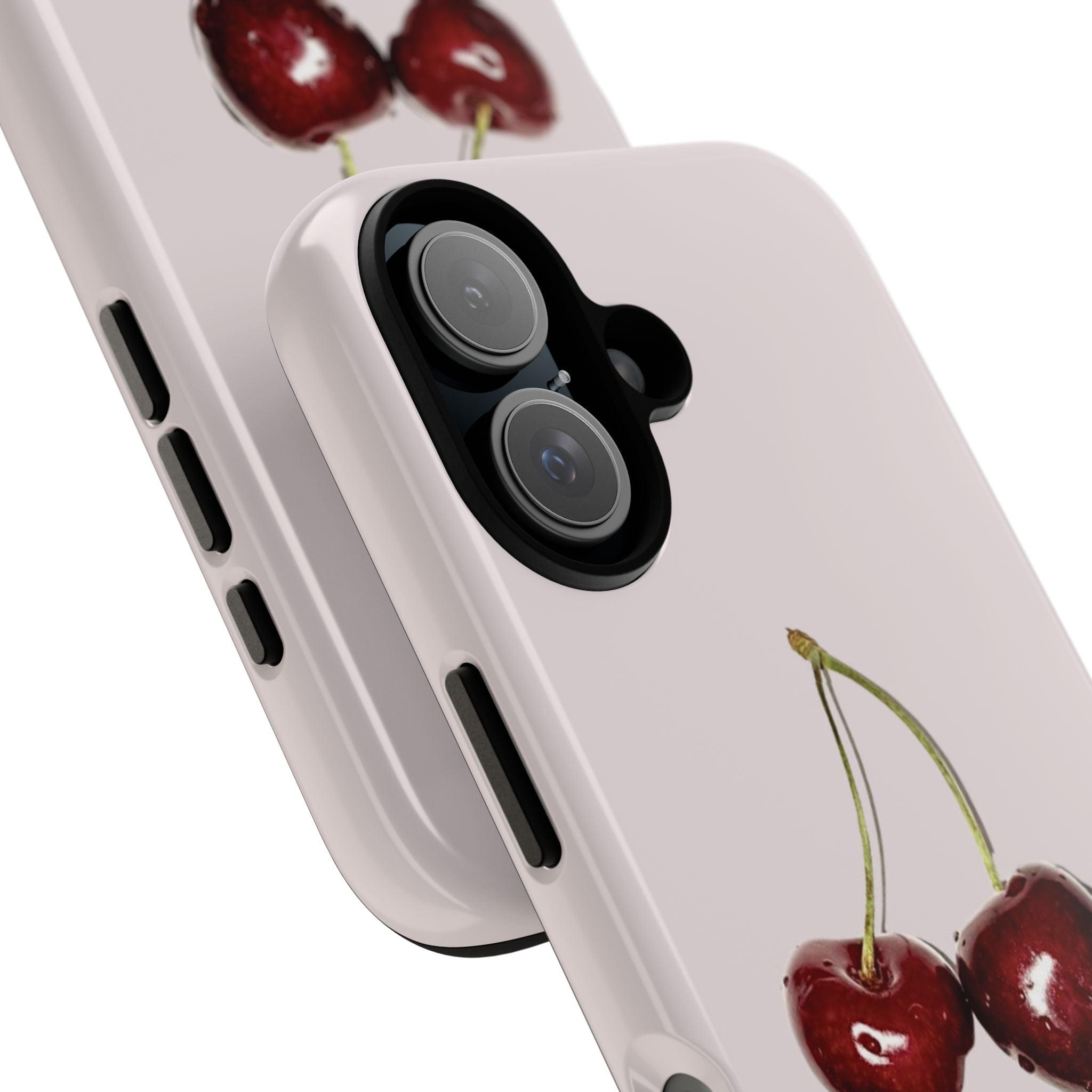 Cherry Vintage iPhone Case — Retro Cherry Illustration with 'CHERRY' Text
