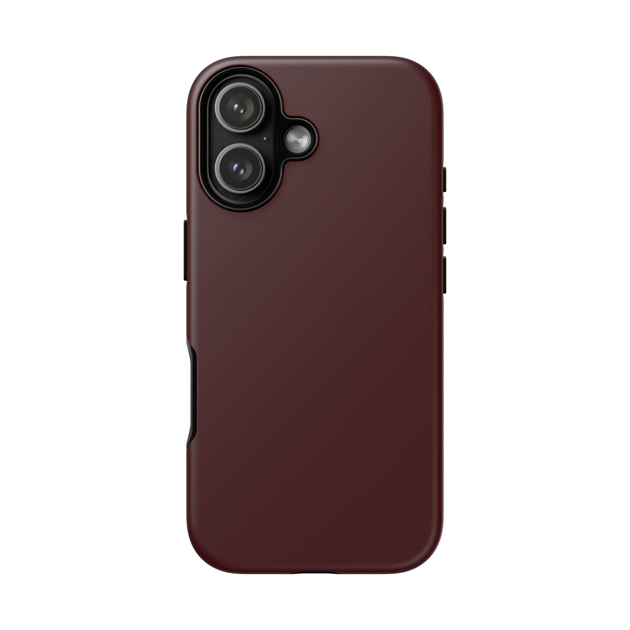 Maroon Tough iPhone Case — Slim Impact-Resistant Protective Cover
