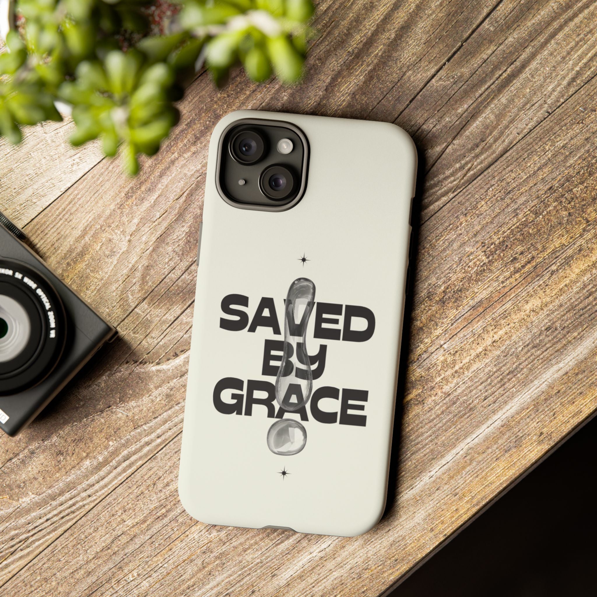 Saved By Grace Tough Phone Case — Christian Faith iPhone Cover