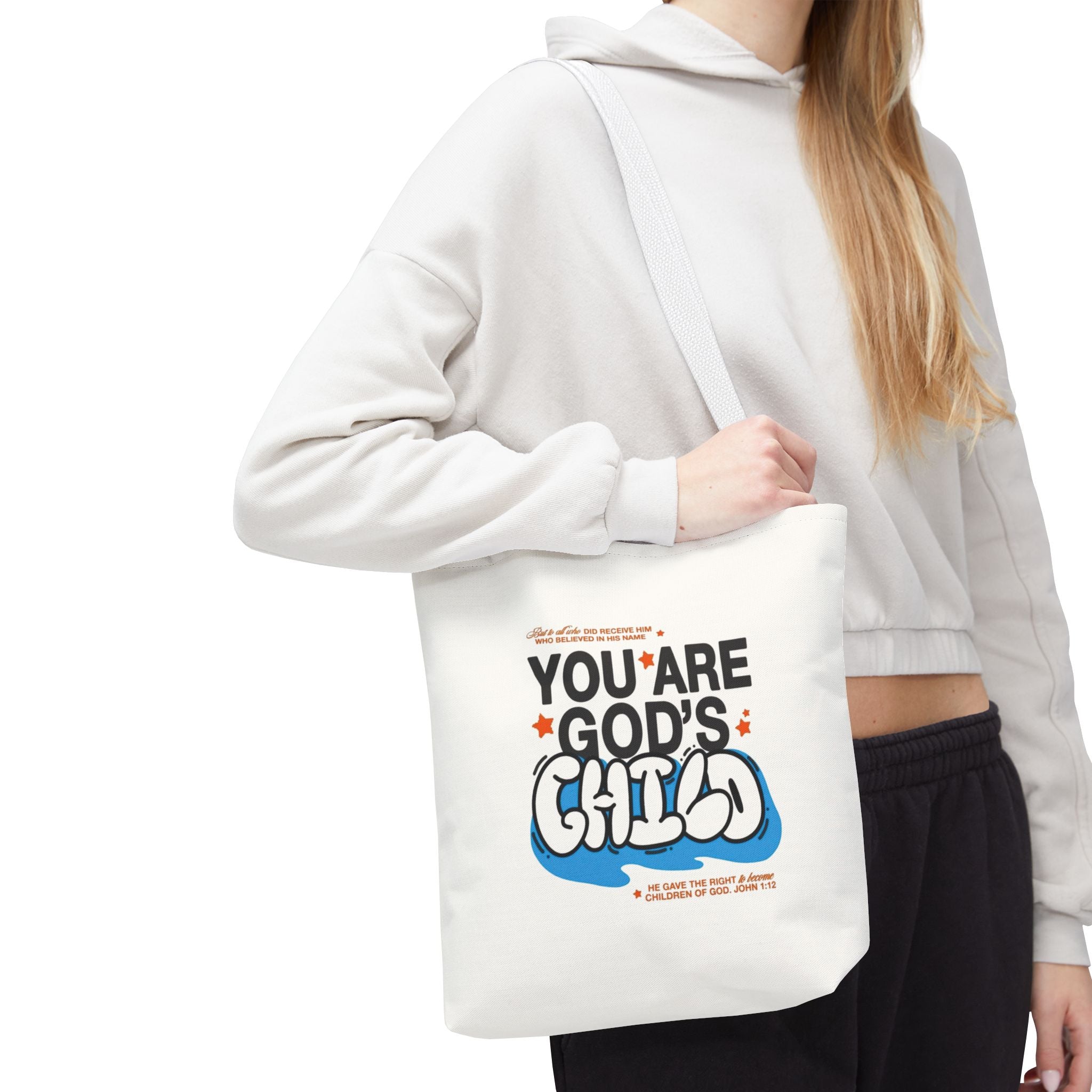 Inspirational "You Are God's Child" Tote Bag