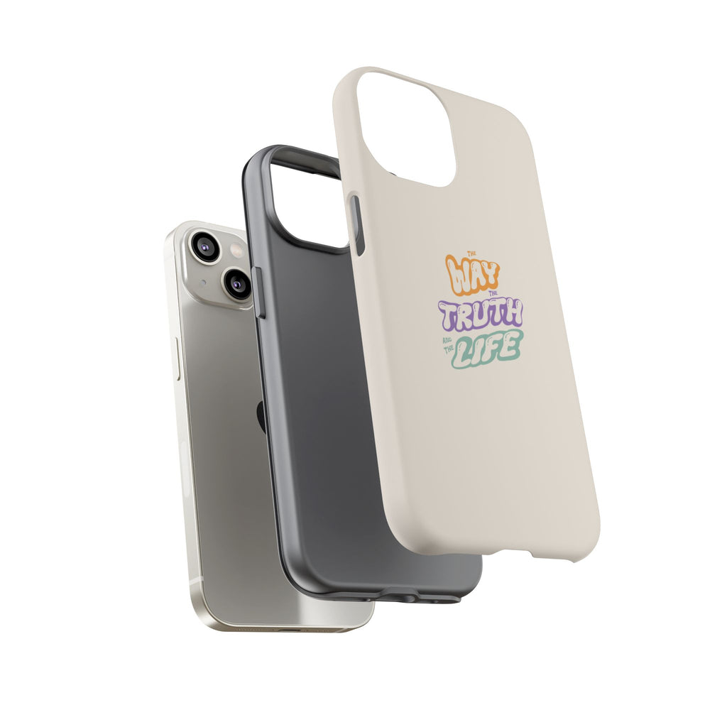 'Way,Truth,Life' Pastel Graphic Protective Tough Case