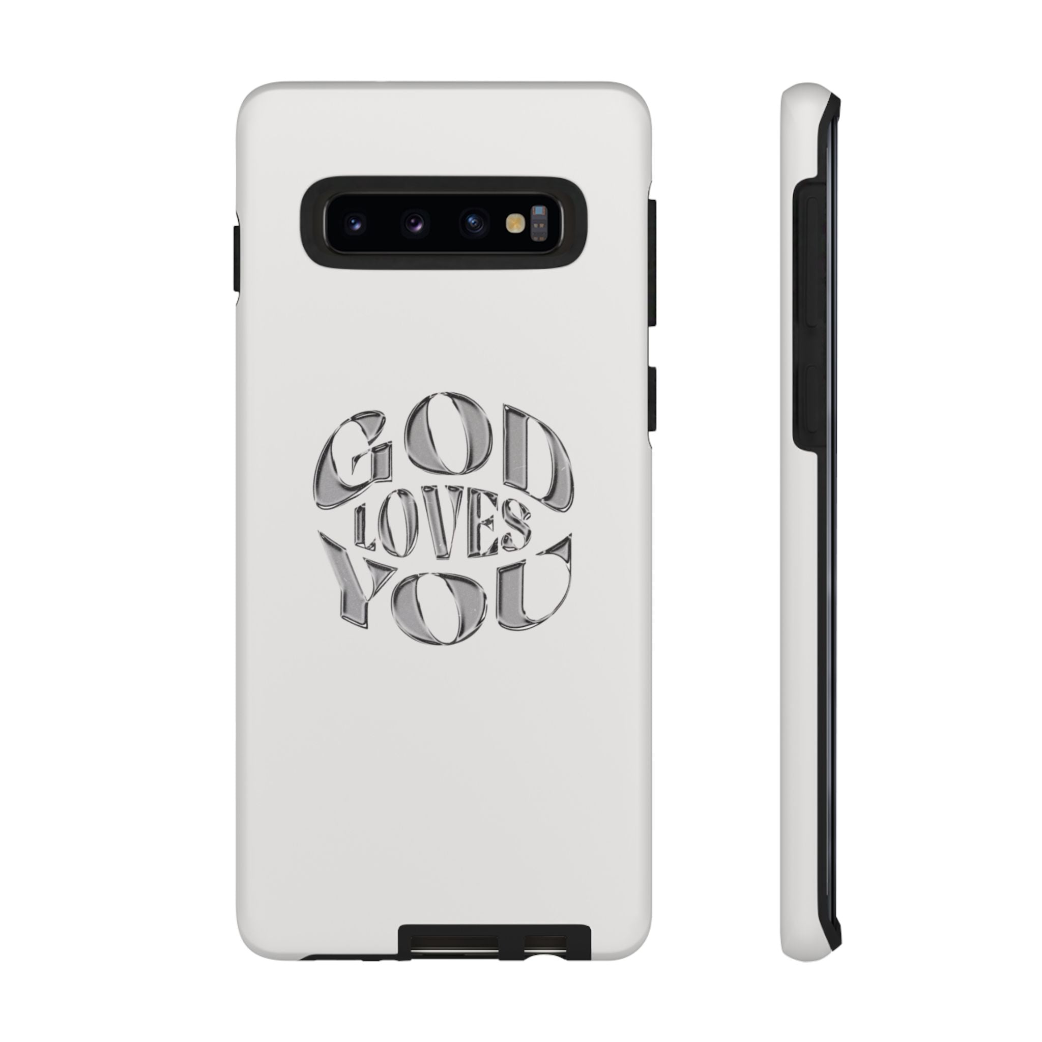 God Loves You Tough Phone Case — Protective Tough Phone Cover