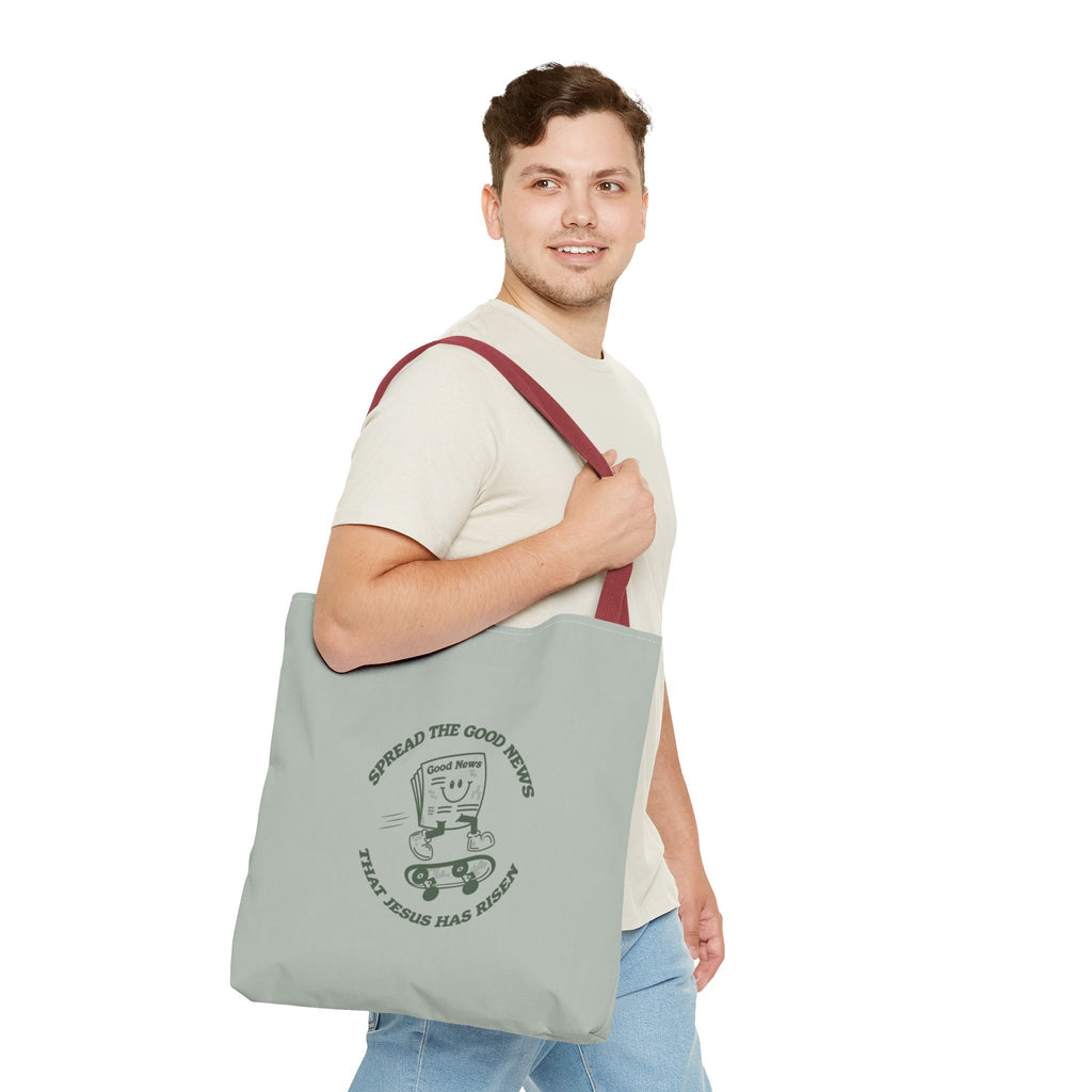 "Jesus Has Risen" Quote Tote Bag