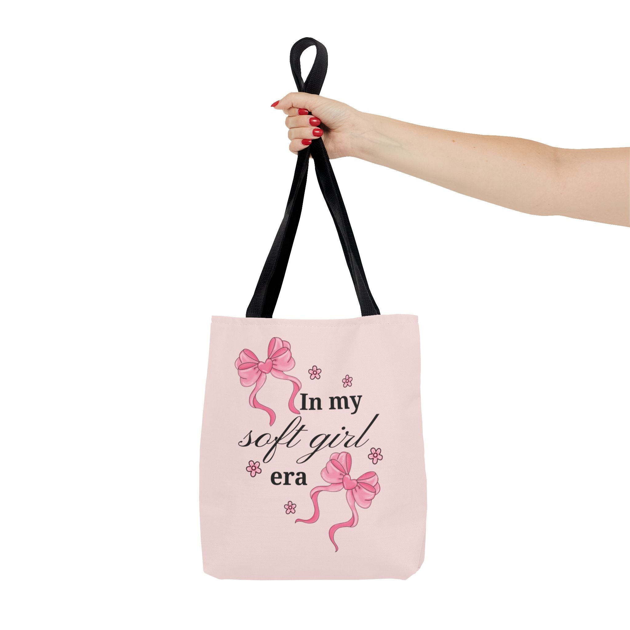Tote Bag — "In My Soft Girl Era" Pink All-Over Print