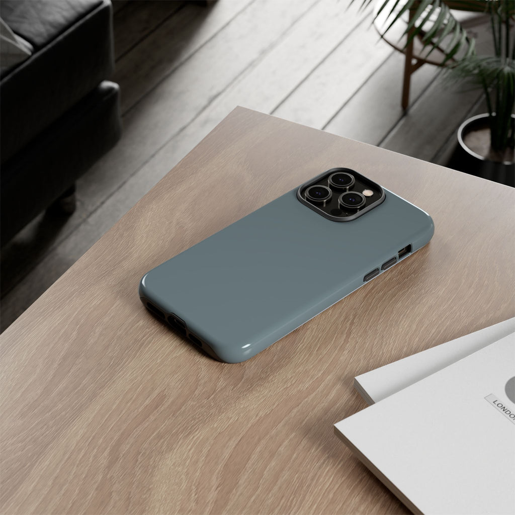 Tough iPhone Case - Blue/Grey Color