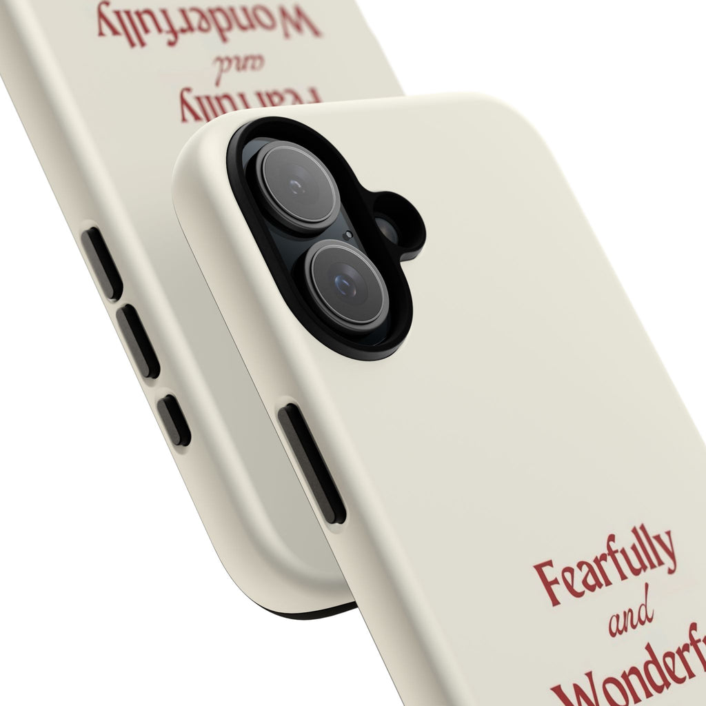 Tough Phone Case — "Fearfully and Wonderfully Made" Christian Scripture Protective Case