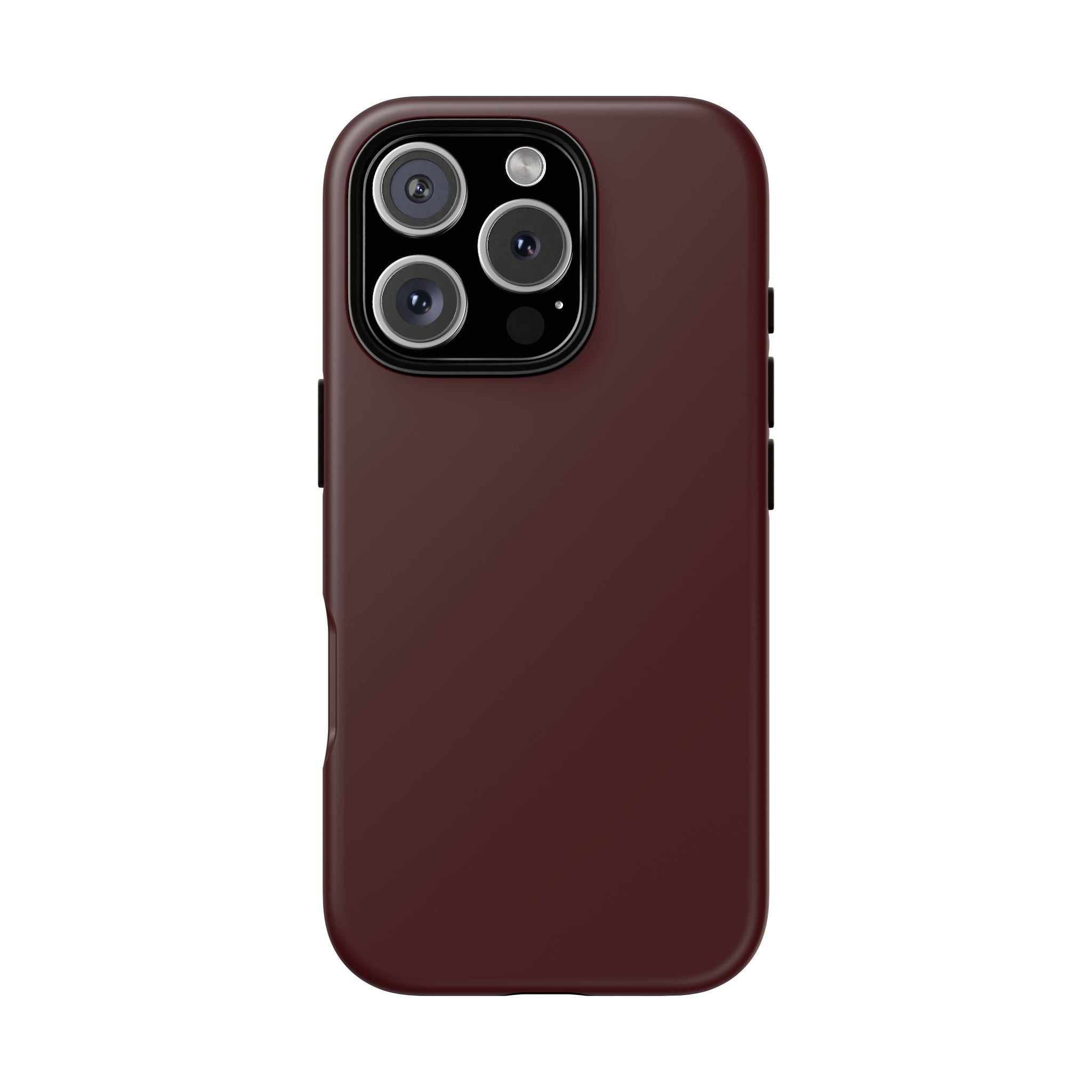 Maroon Tough iPhone Case — Slim Impact-Resistant Protective Cover