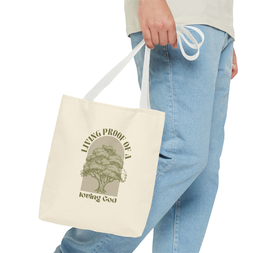 Living Proof Of A Loving God Tote Bag