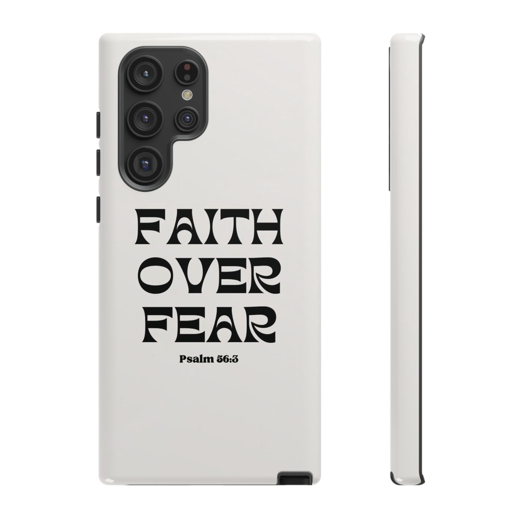 Faith Over Fear Phone Case — Psalm 56:3 Christian Protective Phone Cover