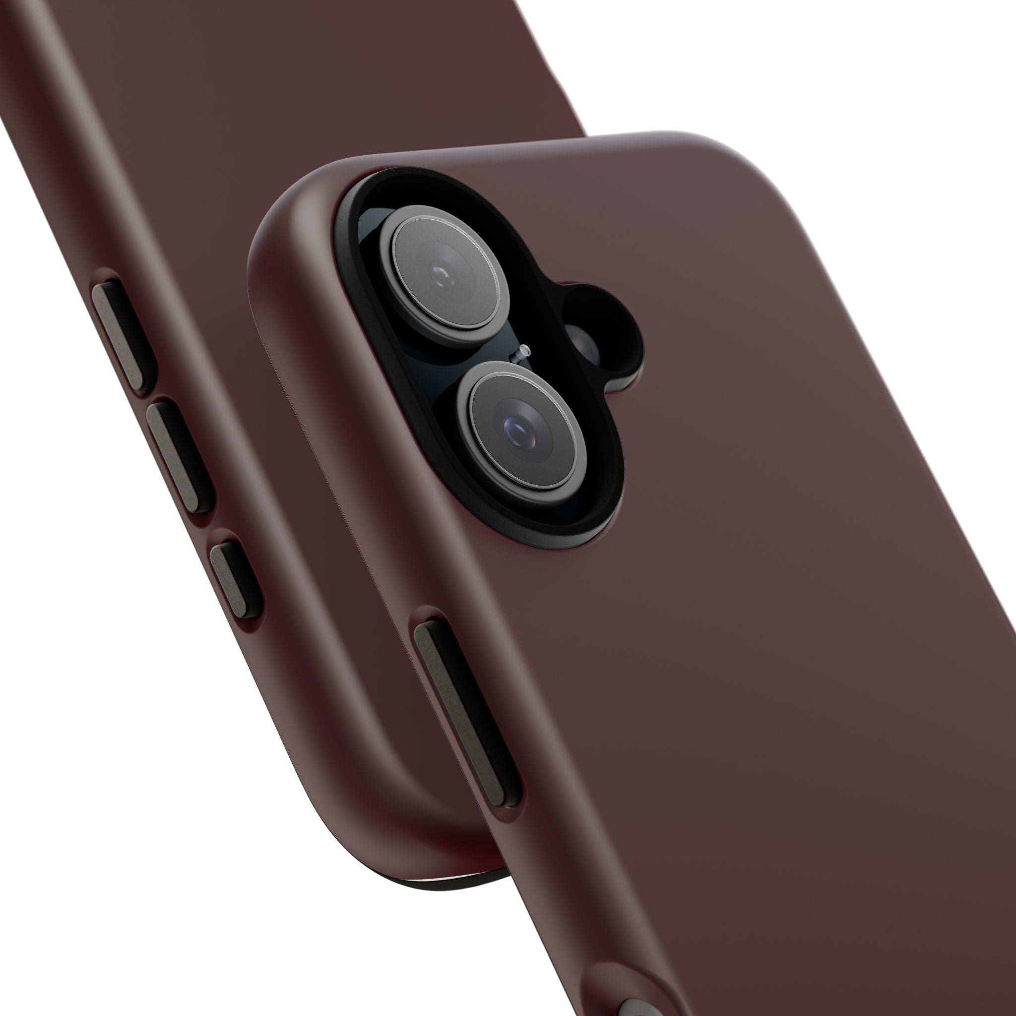 Maroon Tough iPhone Case — Slim Impact-Resistant Protective Cover