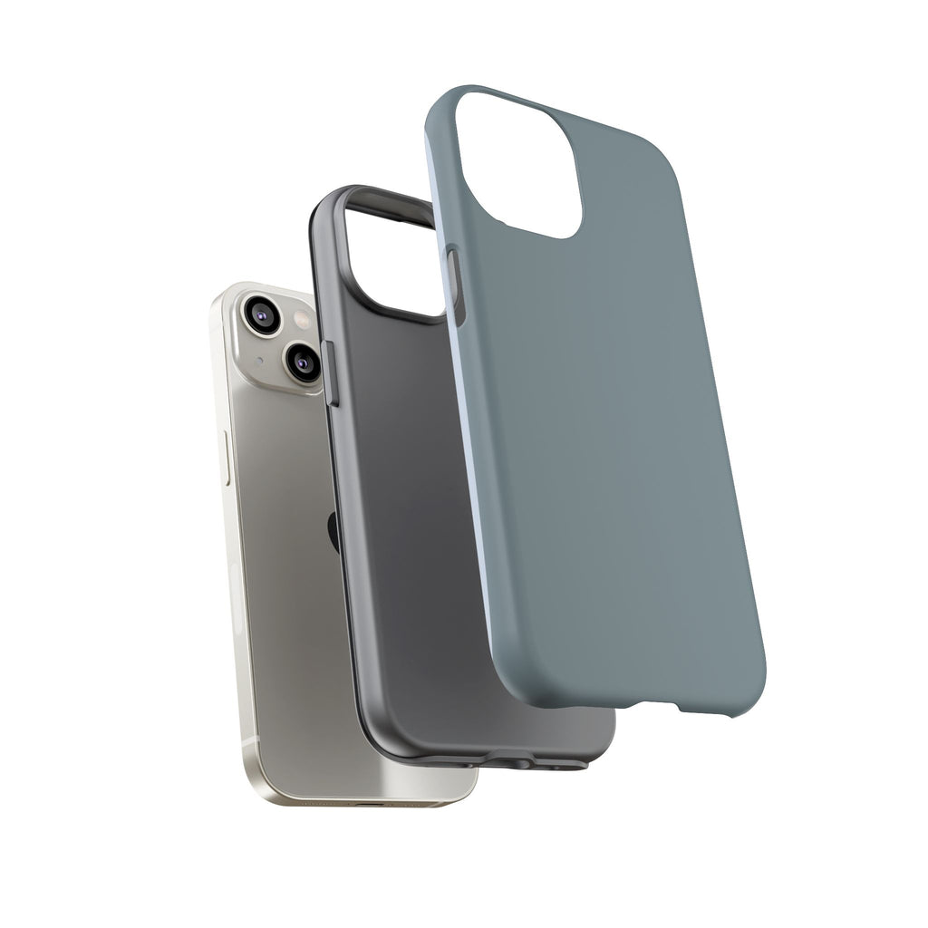 Tough iPhone Case - Blue/Grey Color