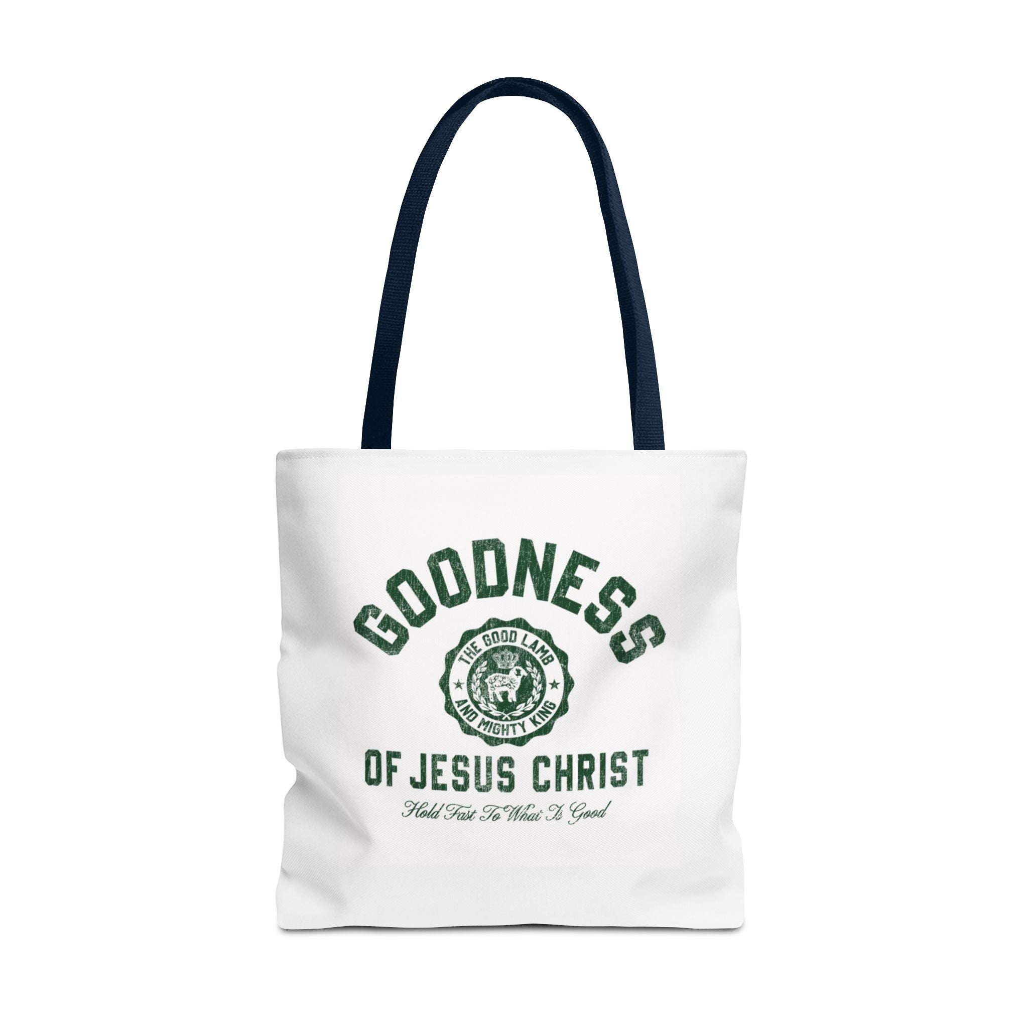 Goodness of Jesus Christ Tote Bag — Faith-Inspired Religious Canvas Tote