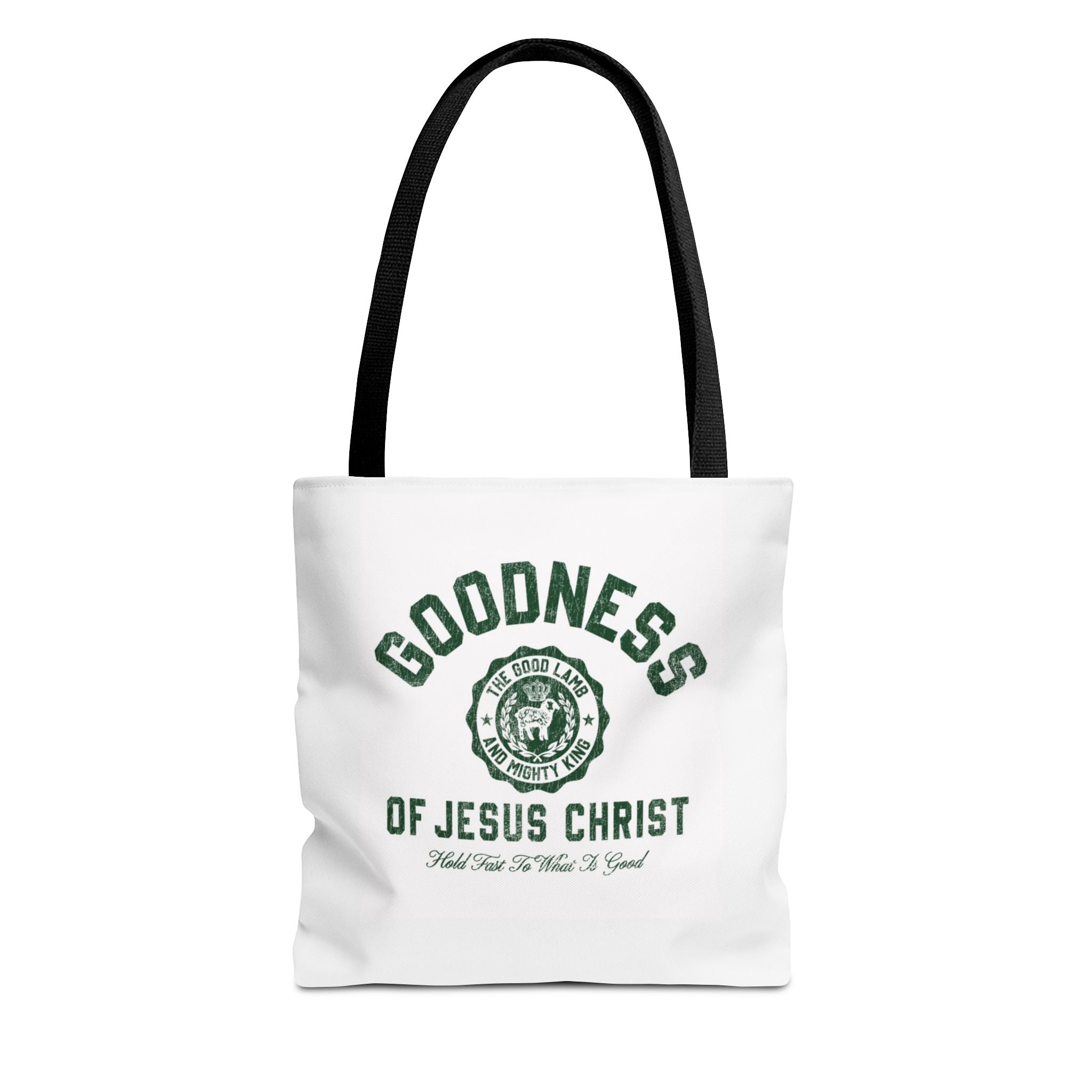 Goodness of Jesus Christ Tote Bag — Faith-Inspired Religious Canvas Tote