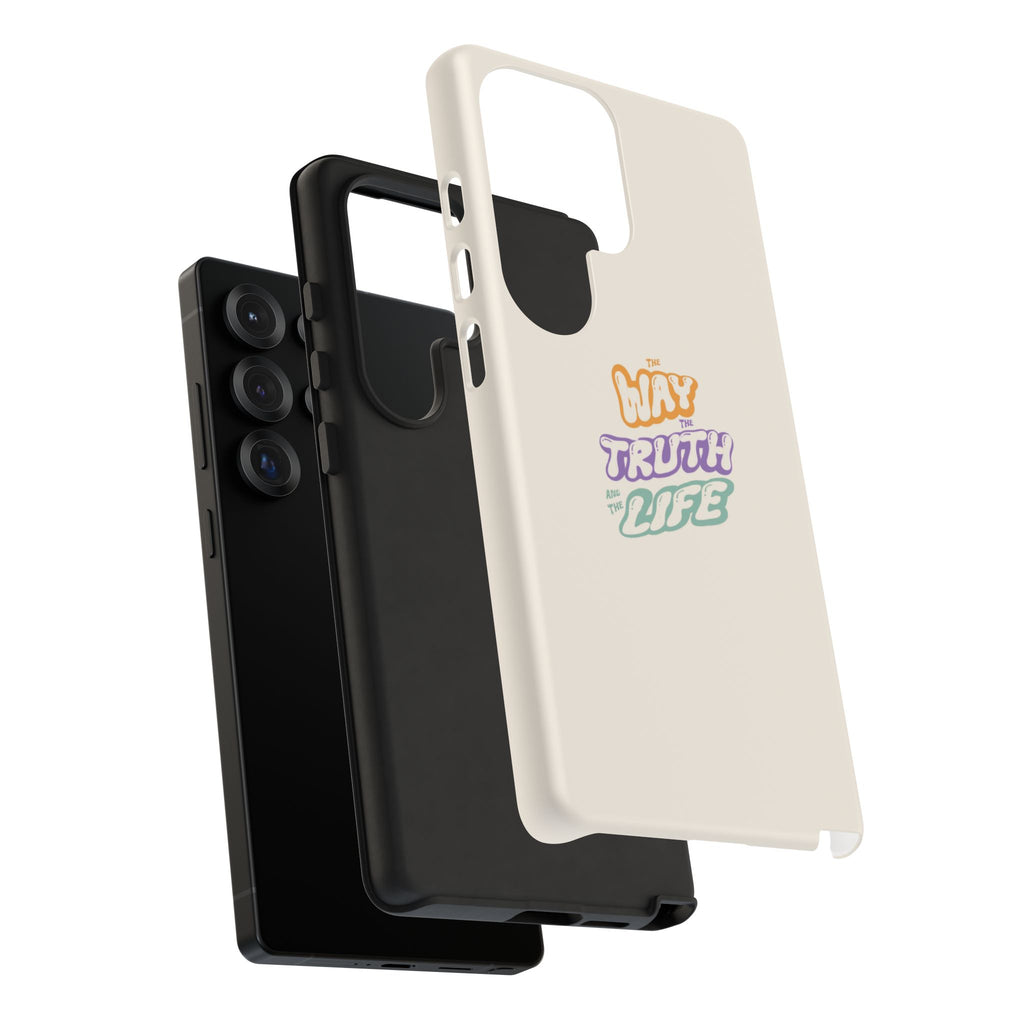 'Way,Truth,Life' Pastel Graphic Protective Tough Case