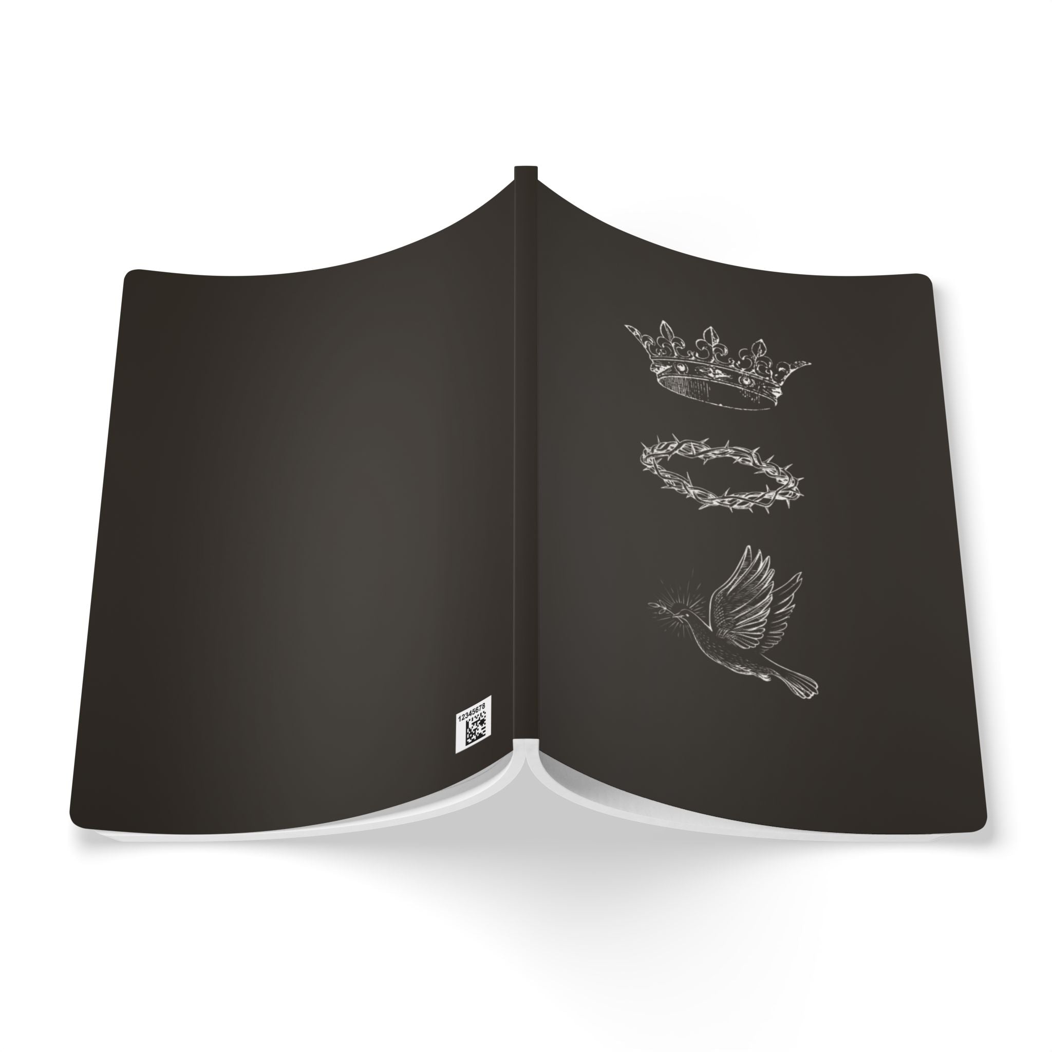 Faith Softcover Journal — Crown, Crown of Thorns & Dove