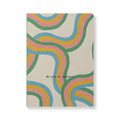 Retro Rainbow Journal — "Be Kind to Yourself" Softcover Notebook