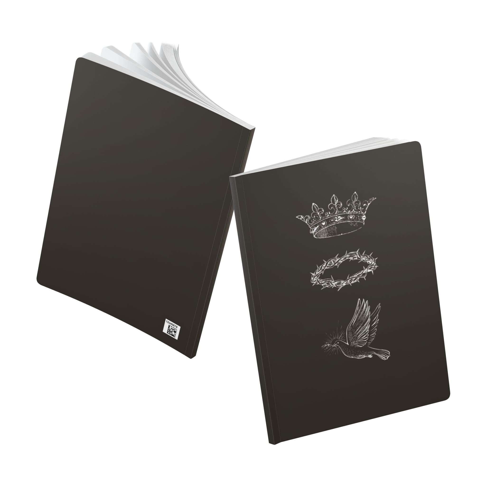 Faith Softcover Journal — Crown, Crown of Thorns & Dove