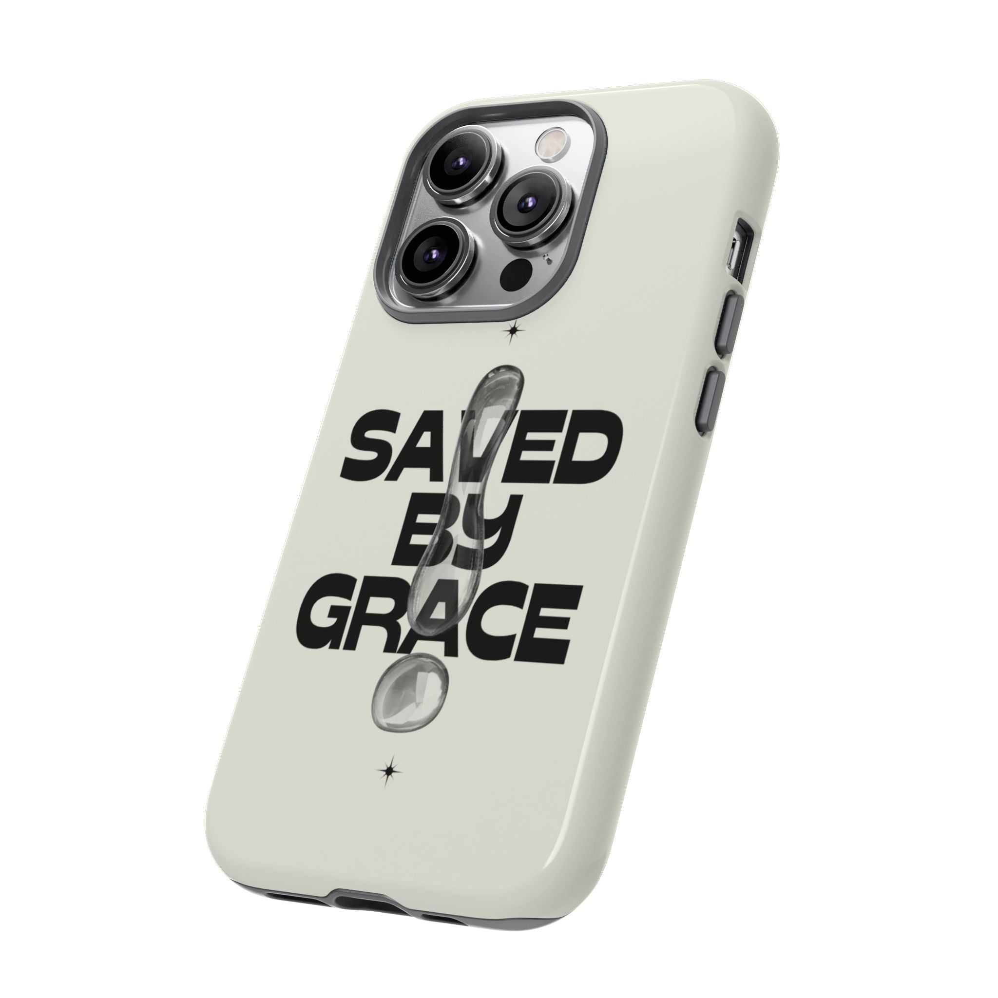 Saved By Grace Tough Phone Case — Christian Faith iPhone Cover