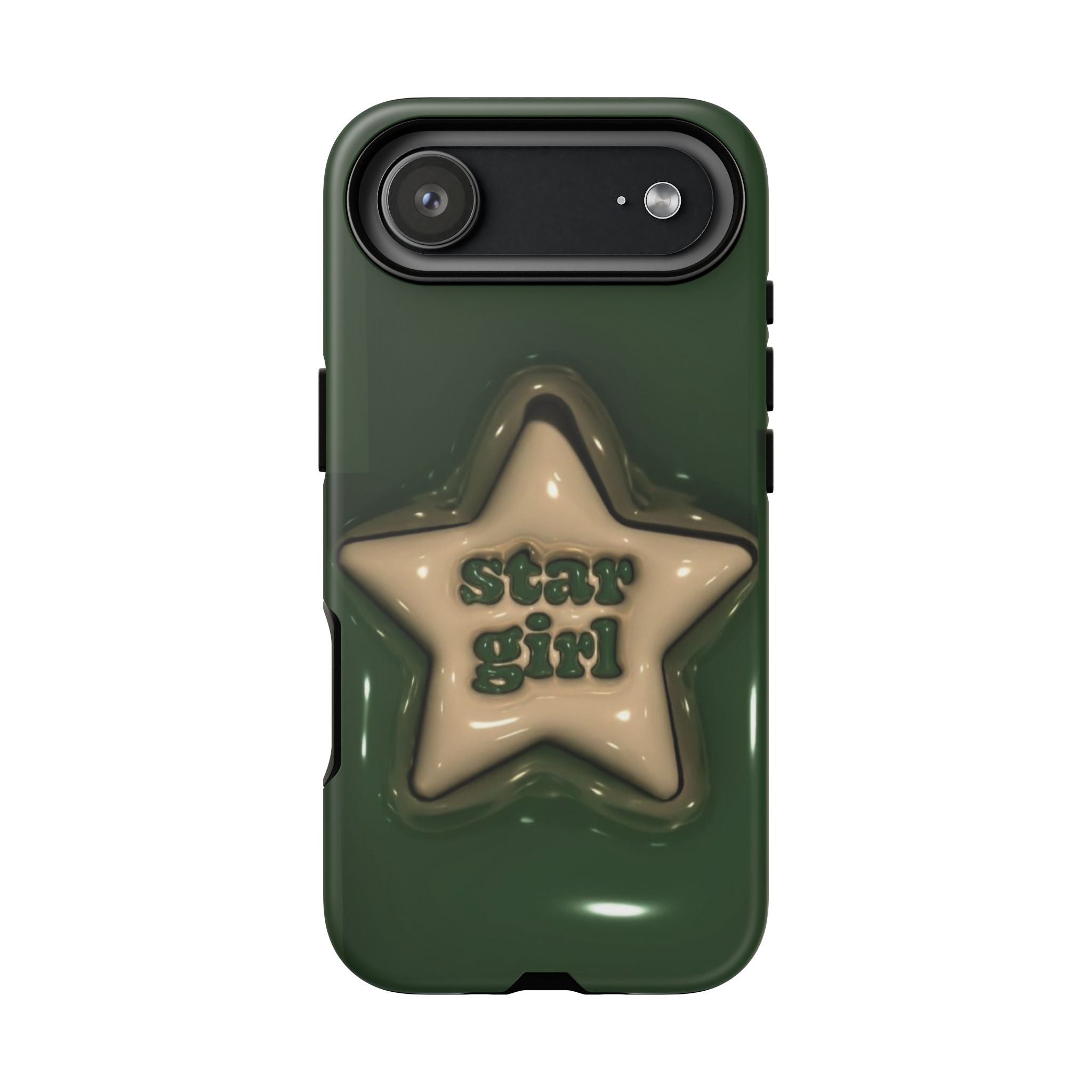 Star Girl iPhone Case — Green Star Protective Case