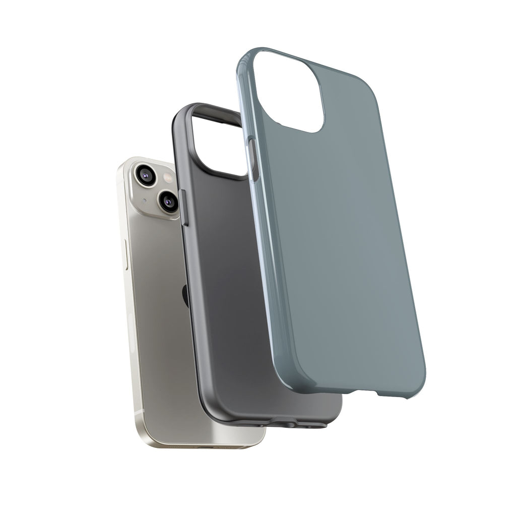 Tough iPhone Case - Blue/Grey Color