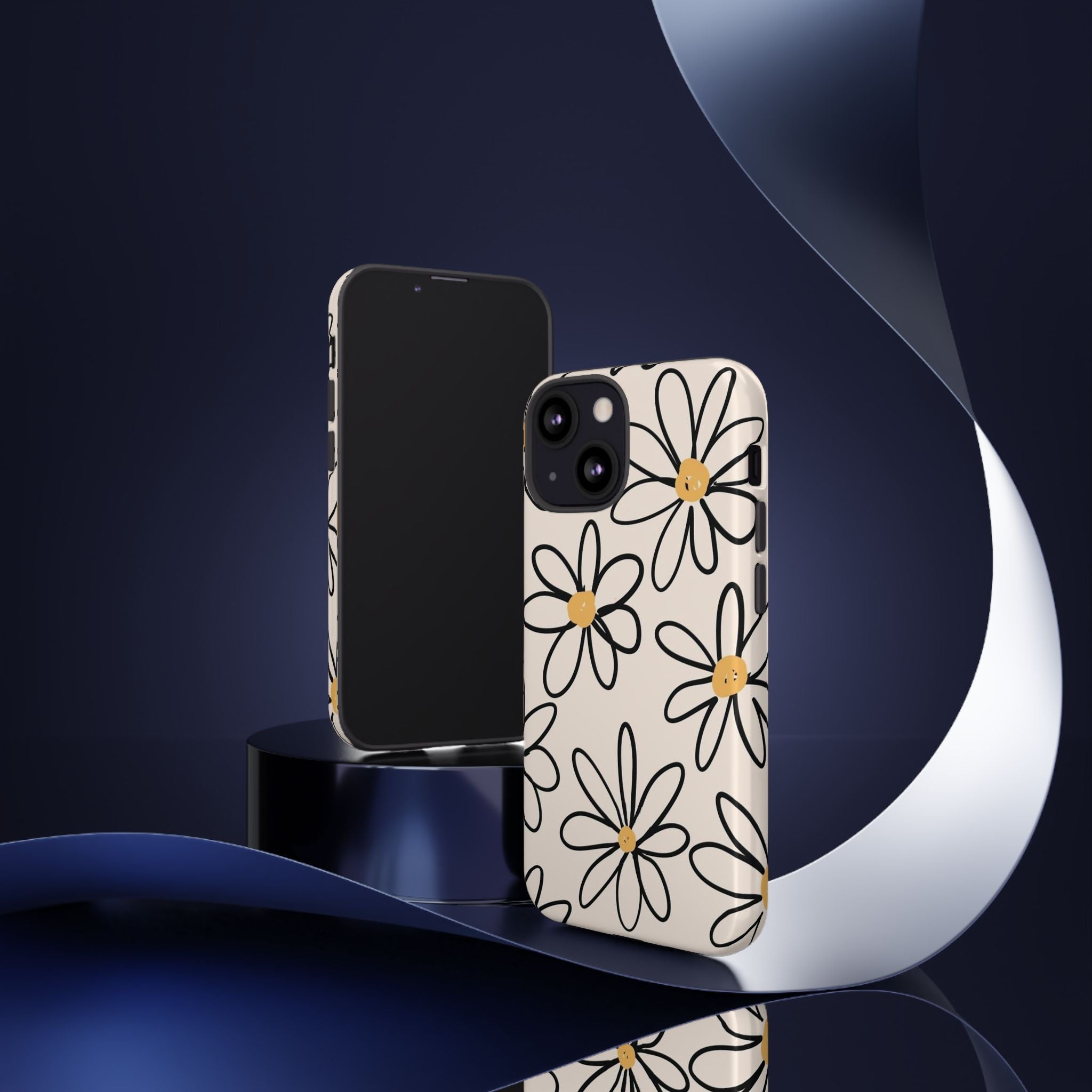 Daisy Sketch iPhone Case — Floral Protective Phone Cover