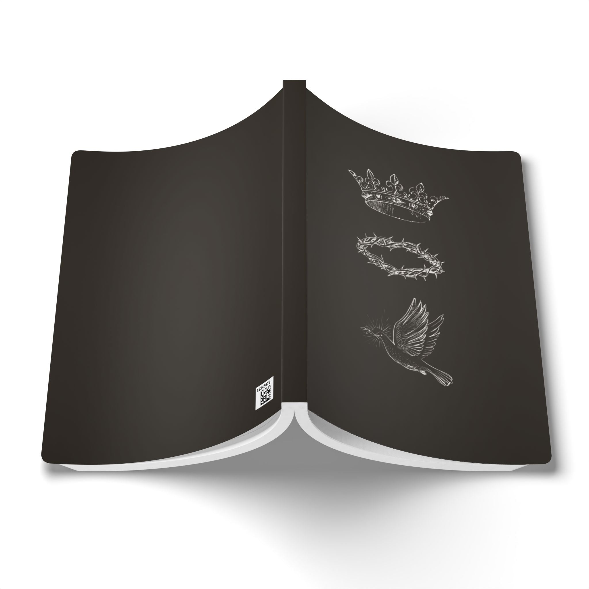 Faith Softcover Journal — Crown, Crown of Thorns & Dove