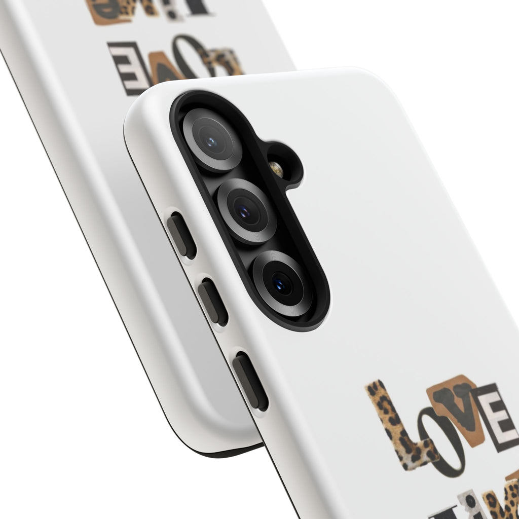 "Love Like Jesus" Leopard Print Christian Tough Phone Case
