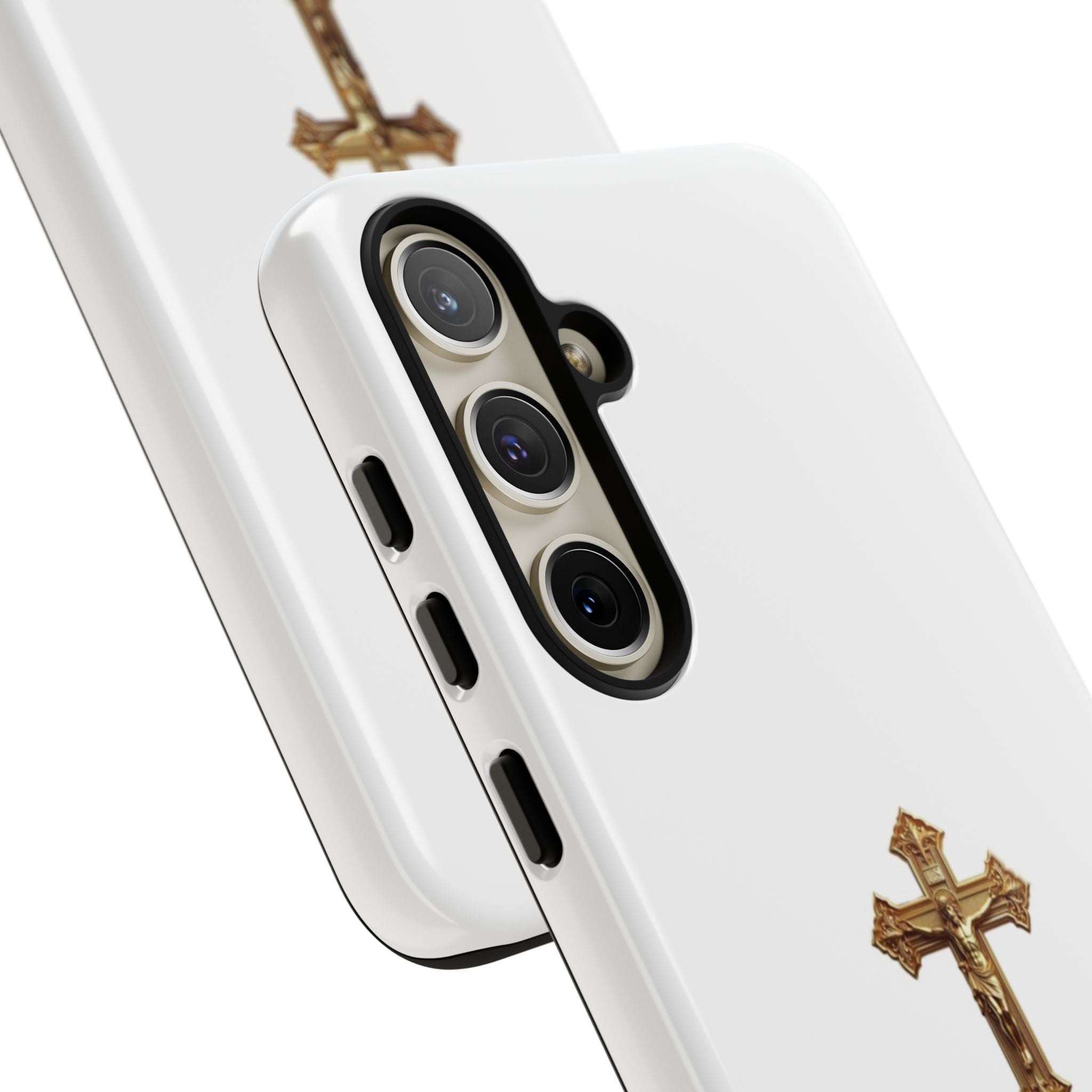 Gold Cross Tough Phone Case | Protective Cover
