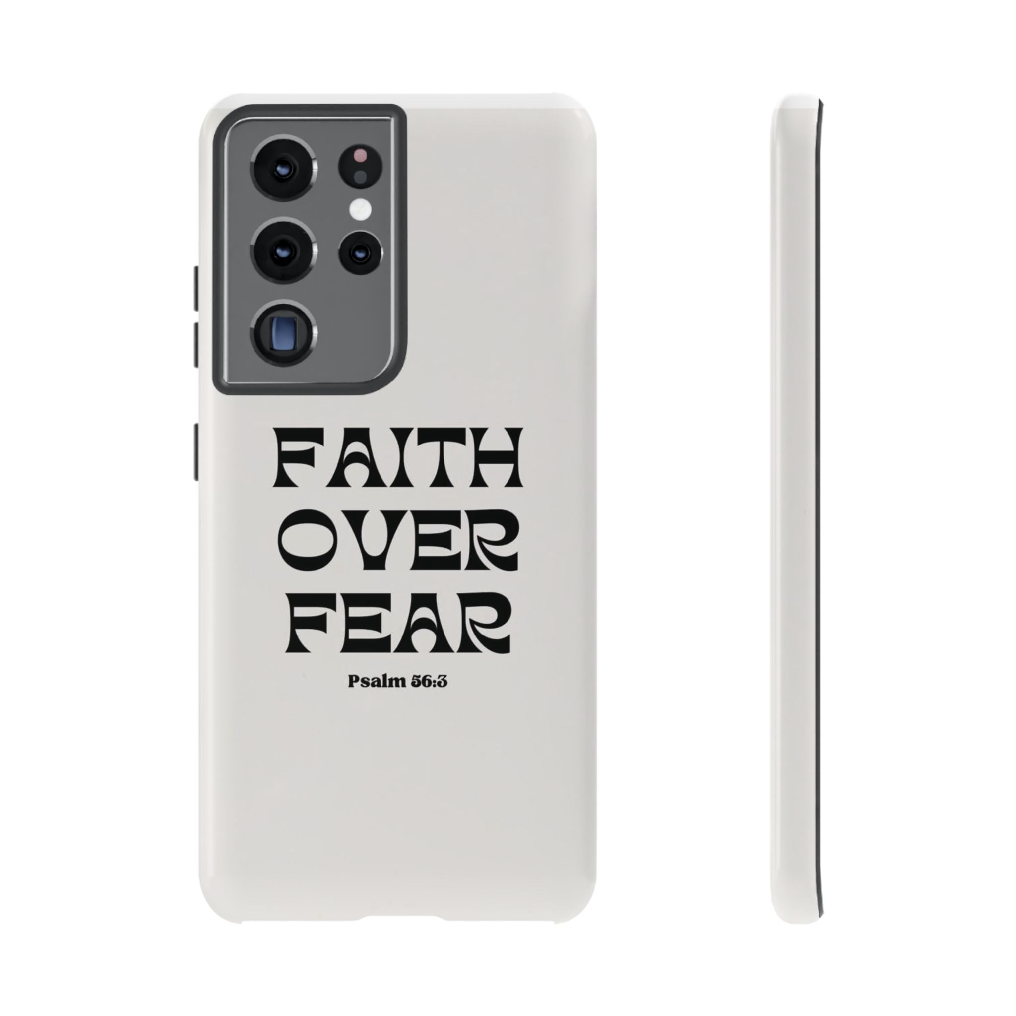 Faith Over Fear Phone Case — Psalm 56:3 Christian Protective Phone Cover