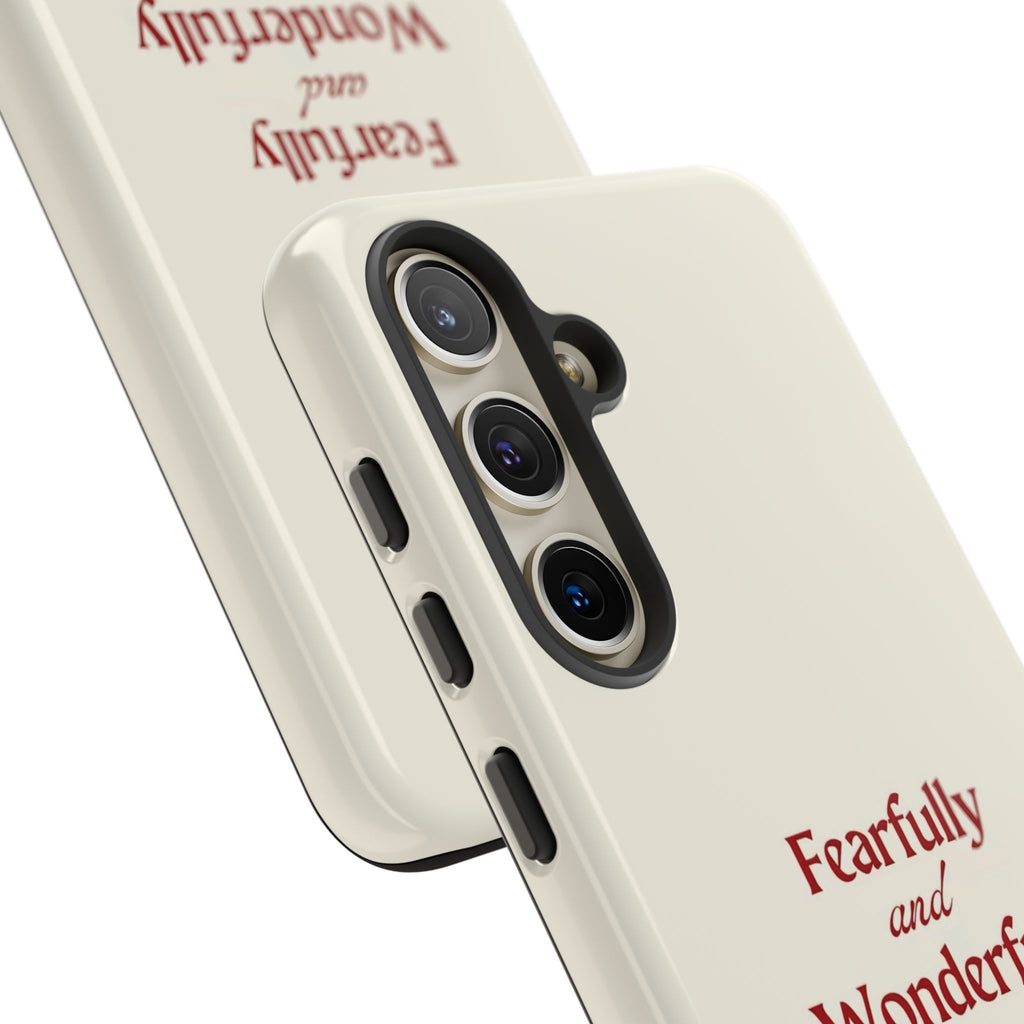 Tough Phone Case — "Fearfully and Wonderfully Made" Christian Scripture Protective Case
